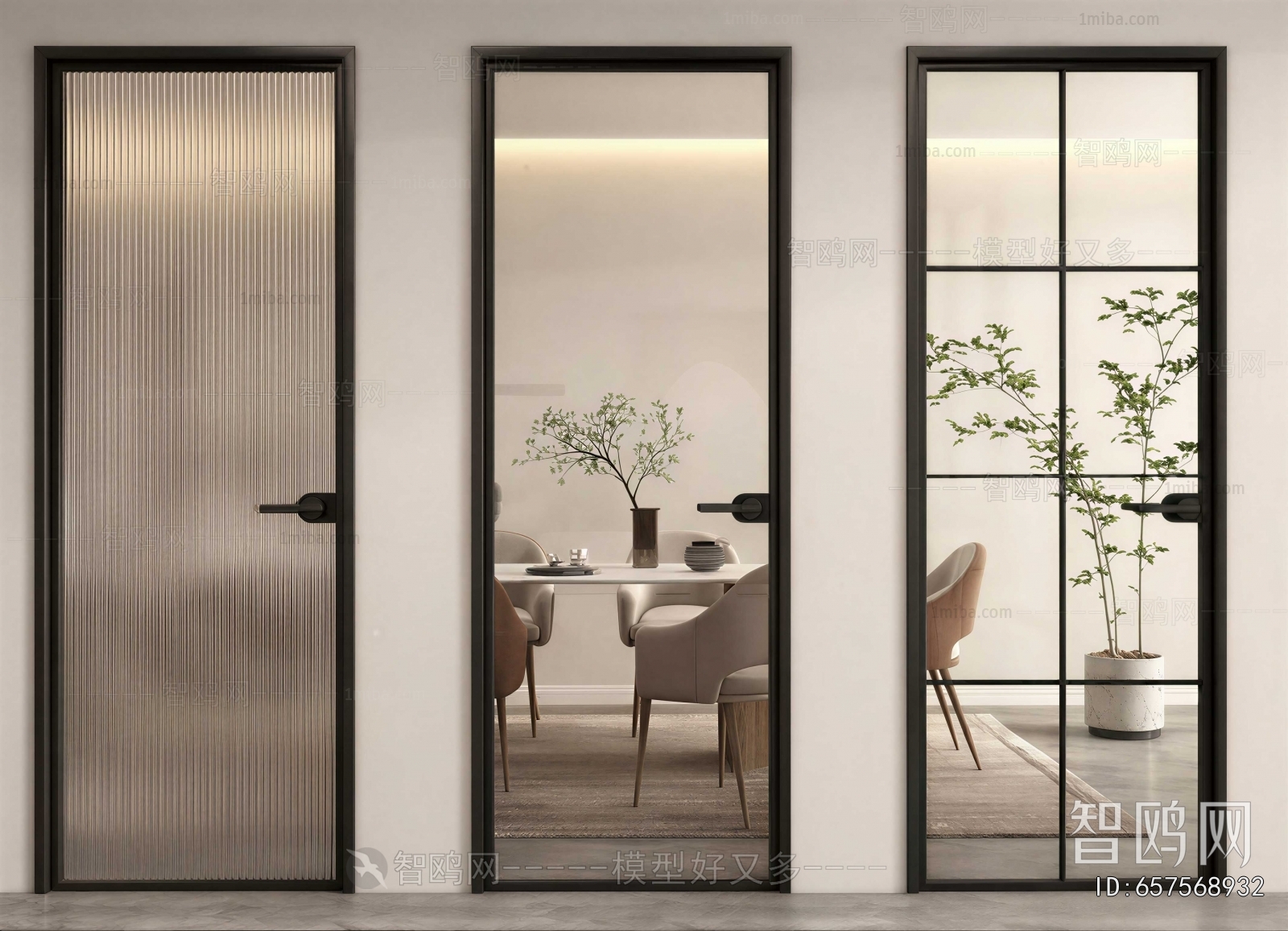 Modern Single Door