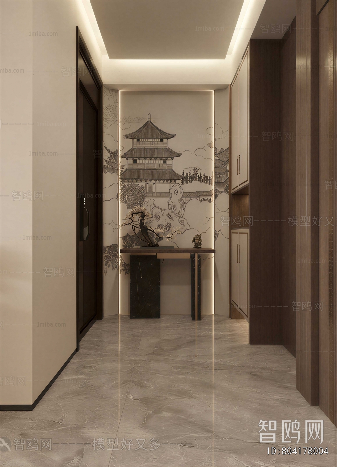 New Chinese Style Hallway