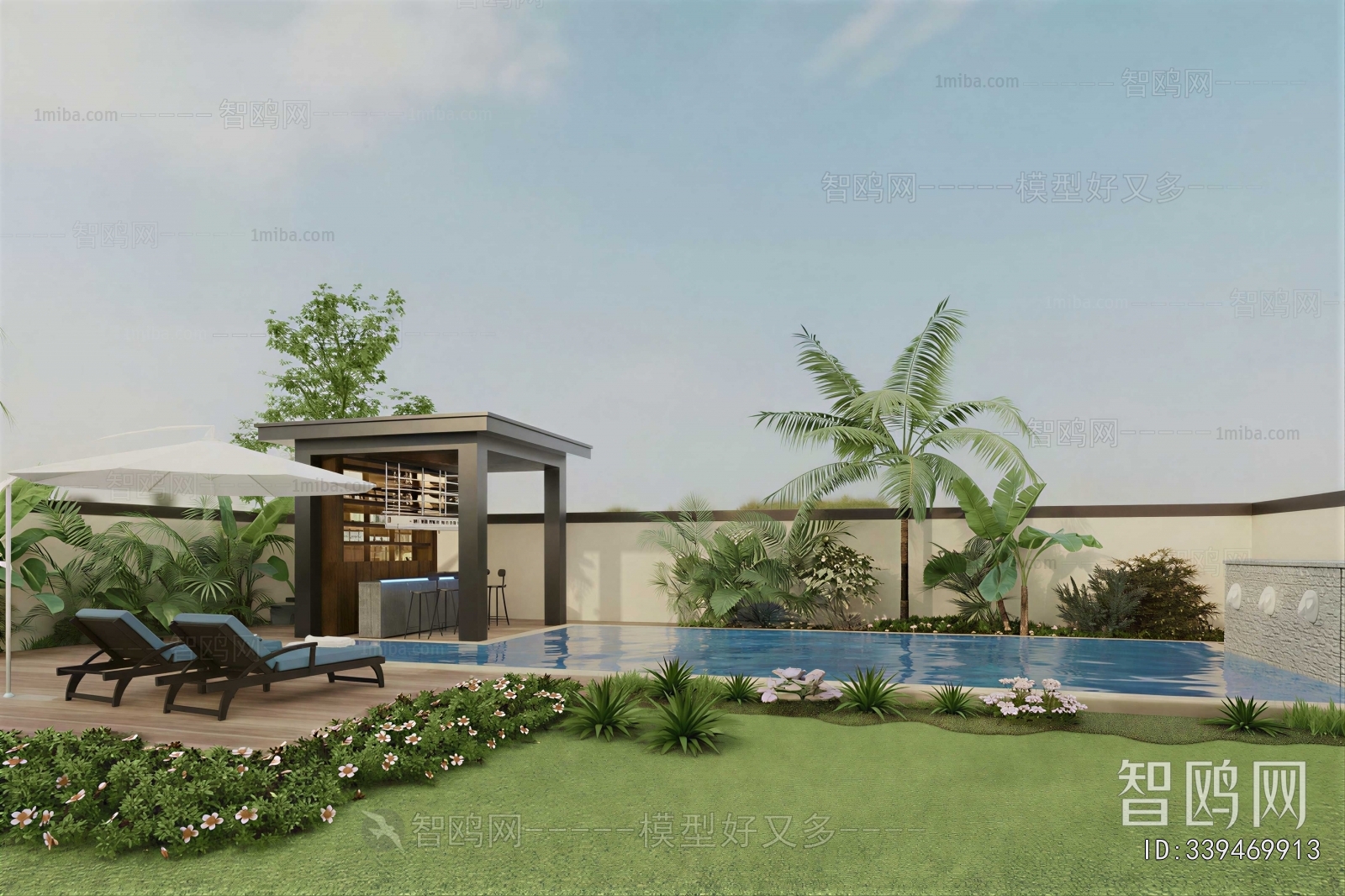 Modern Courtyard/landscape