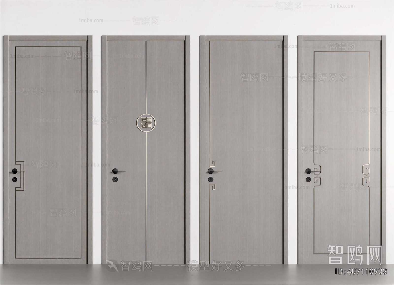 New Chinese Style Single Door