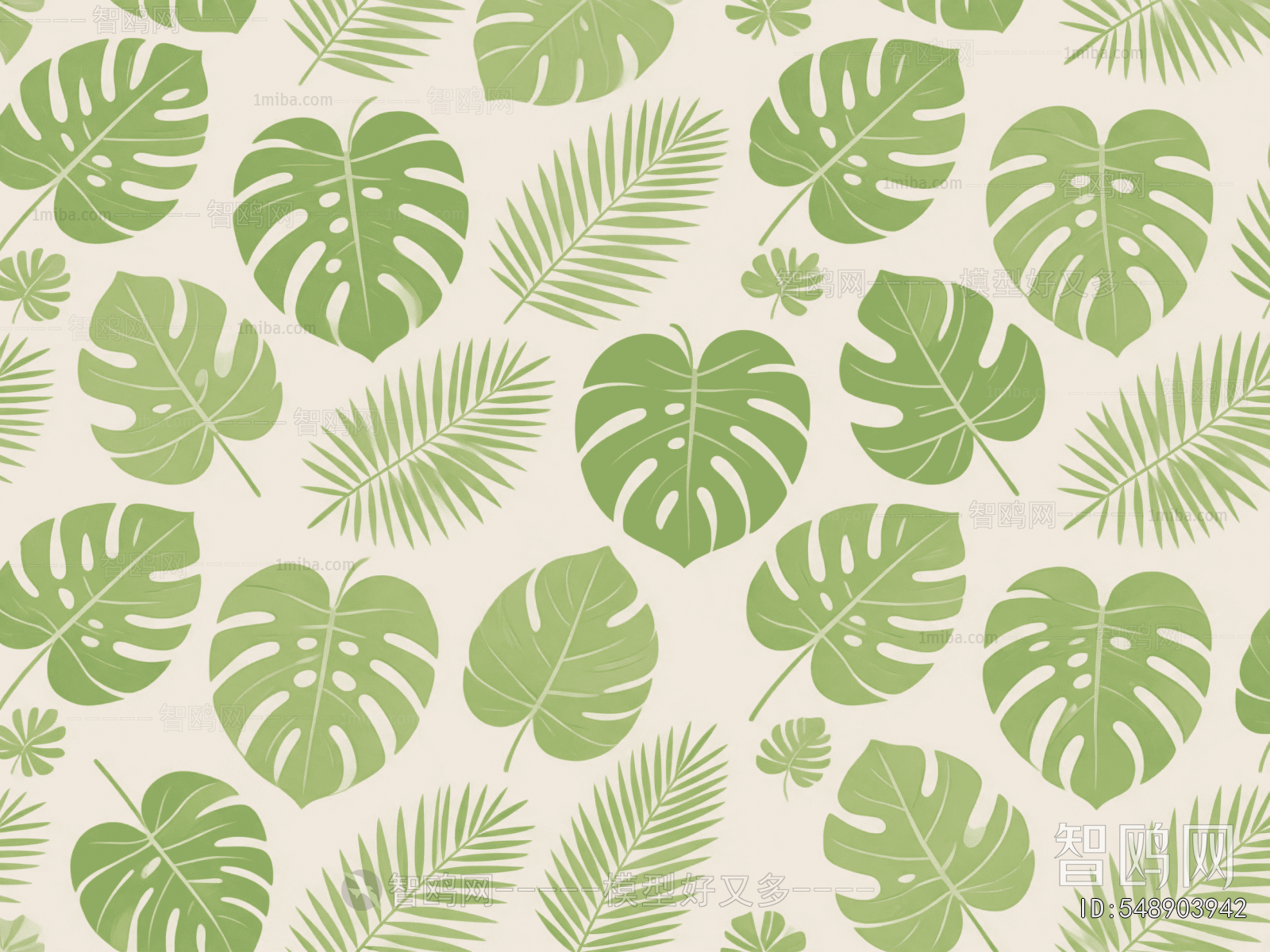 Animal And Plant Pattern Wallpaper