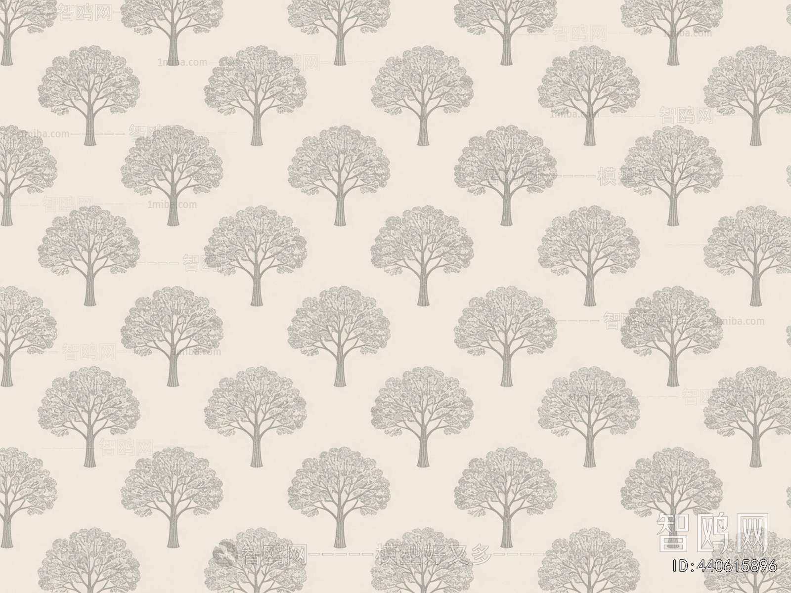 Animal And Plant Pattern Wallpaper