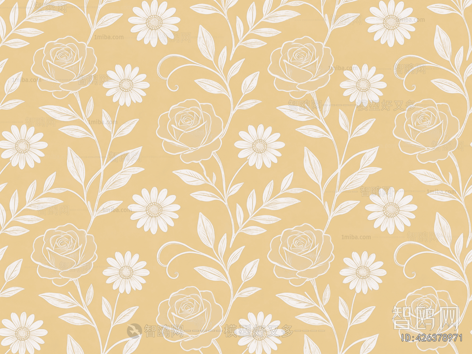 Animal And Plant Pattern Wallpaper