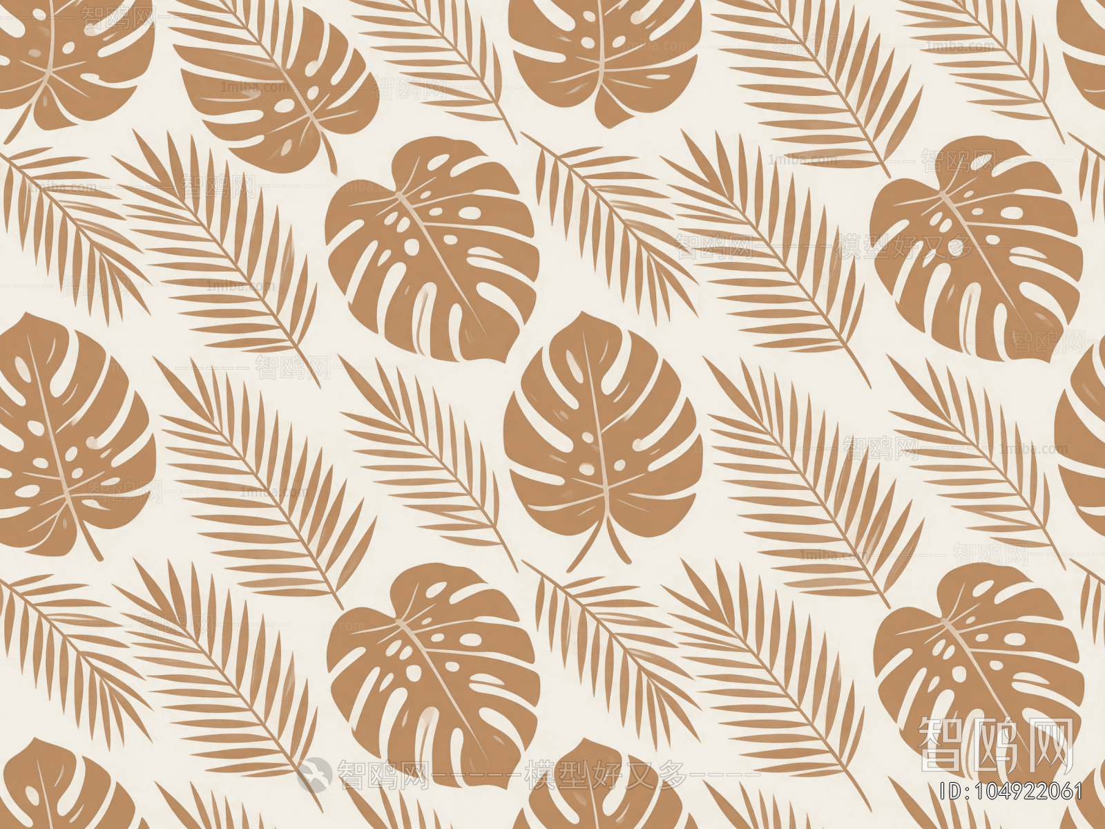 Animal And Plant Pattern Wallpaper