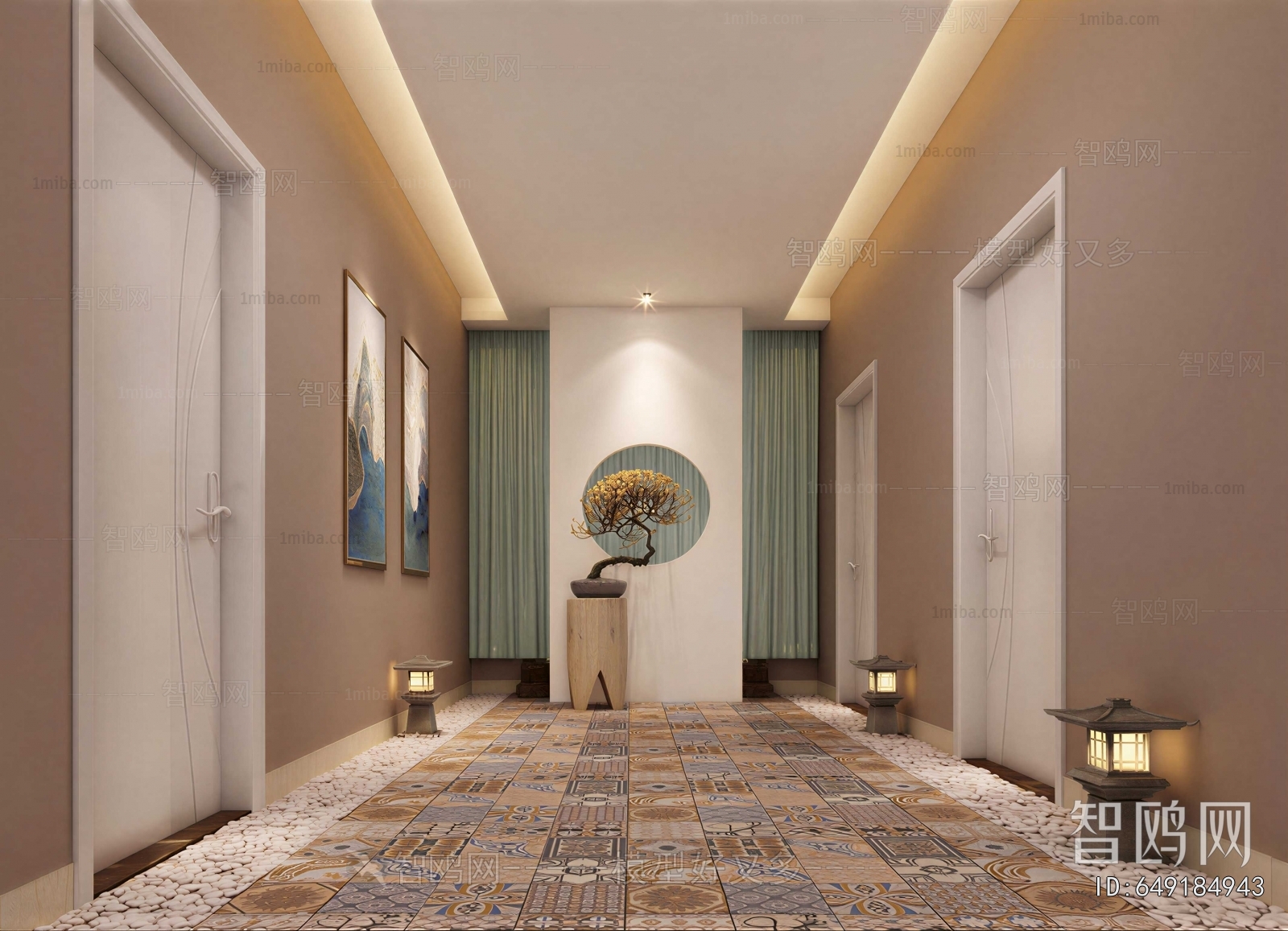 New Chinese Style Hallway