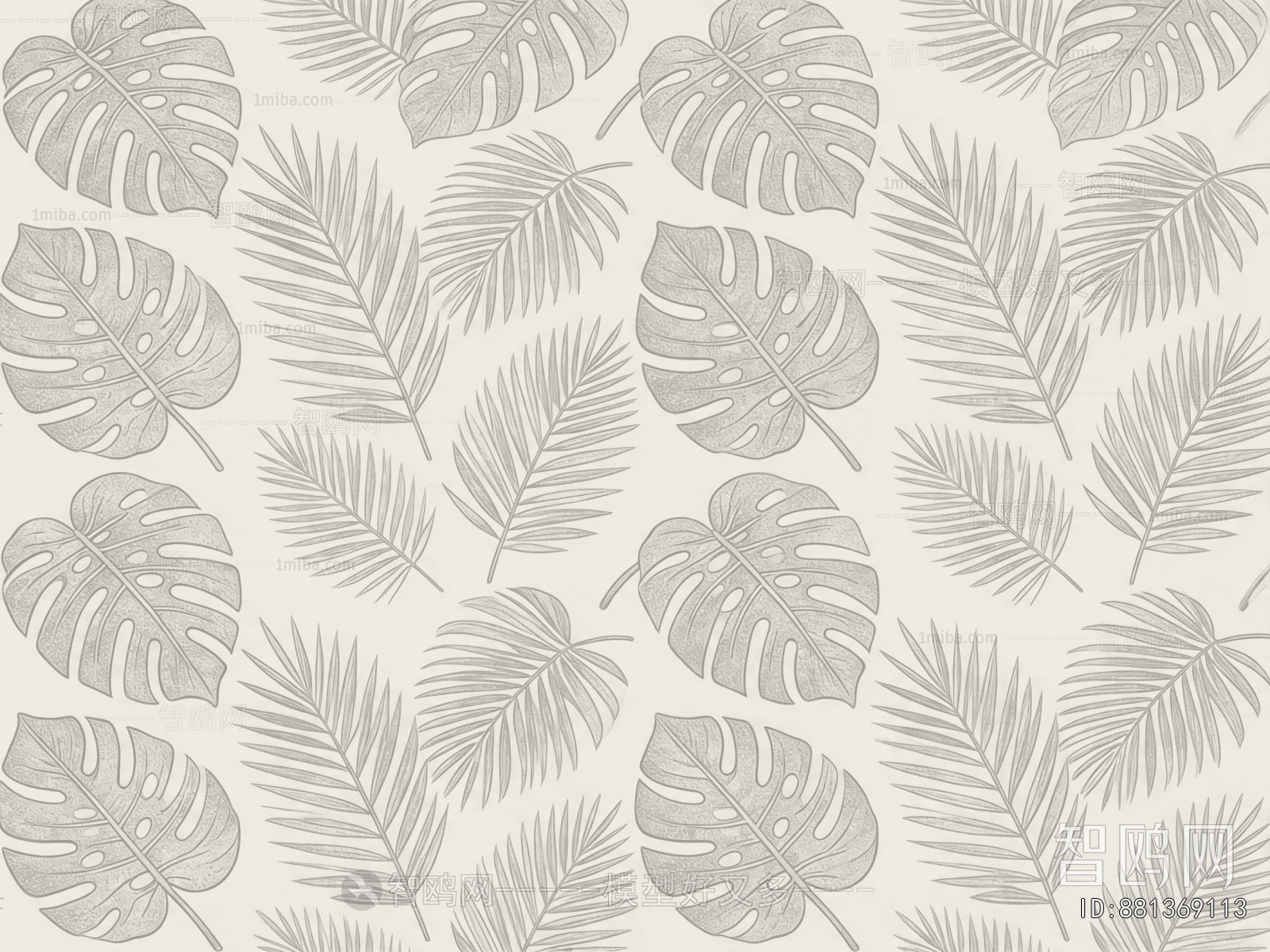Animal And Plant Pattern Wallpaper