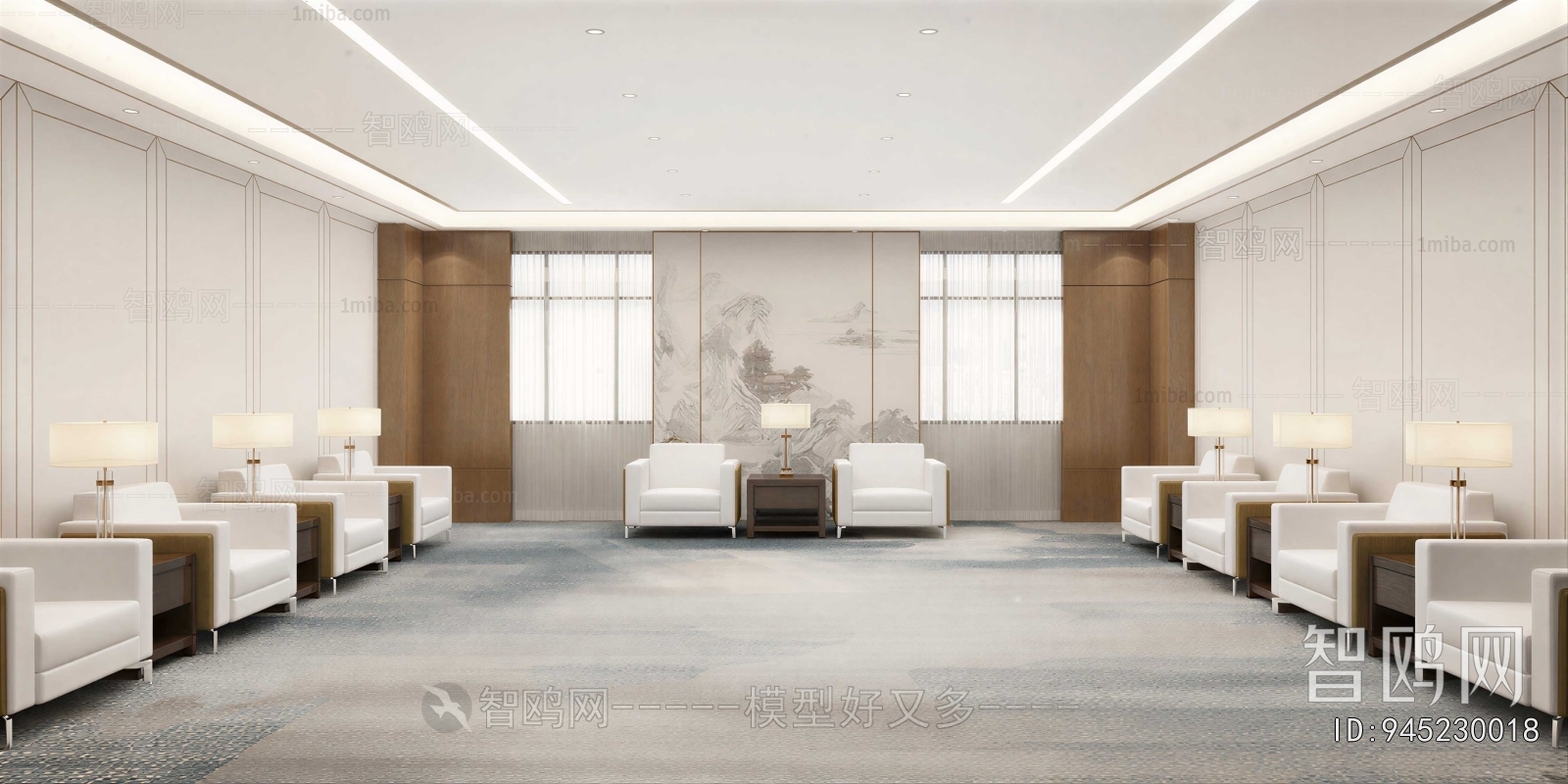 New Chinese Style Reception Room