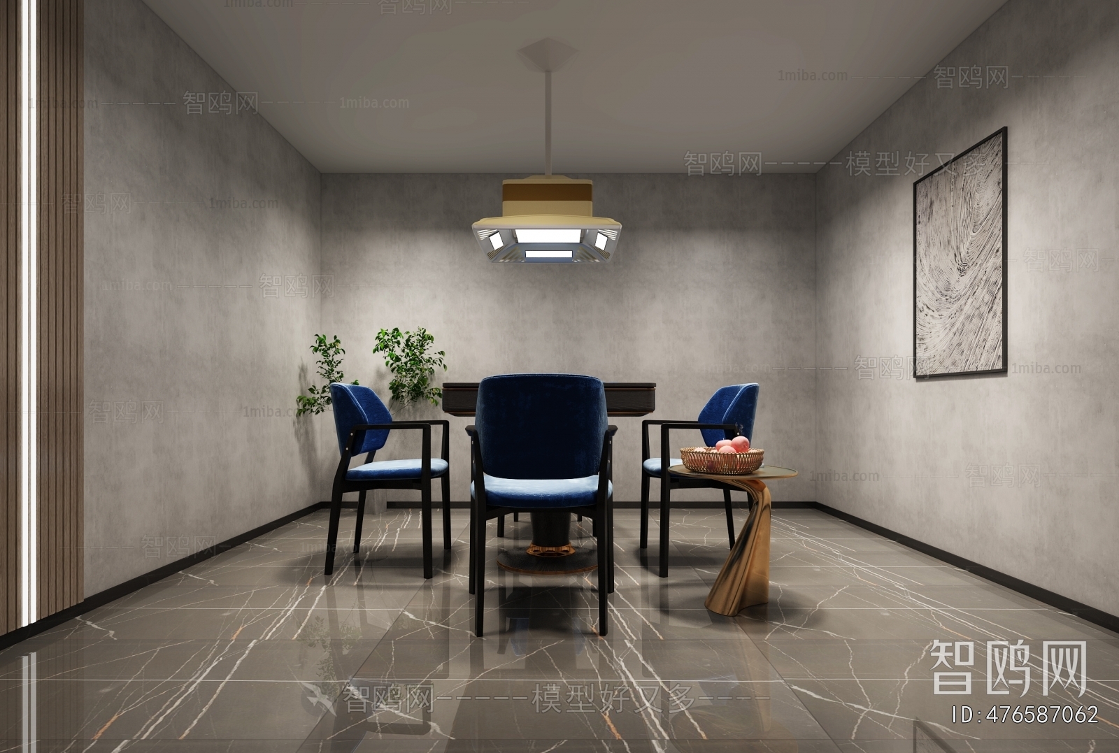 Industrial Style Chess And Card Room