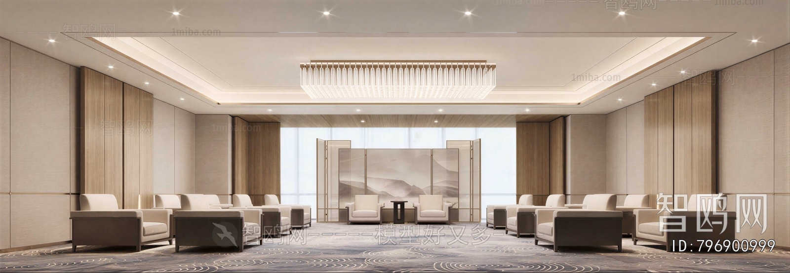 New Chinese Style Reception Room