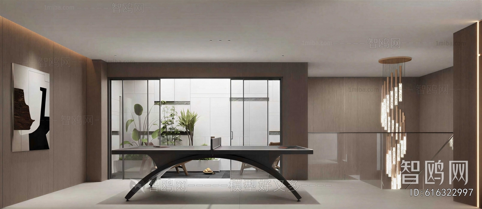 Modern Billiards Room