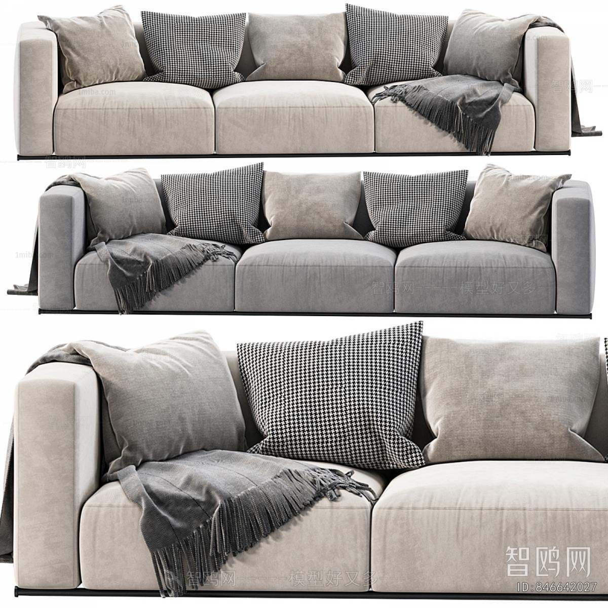 Modern Three-seat Sofa