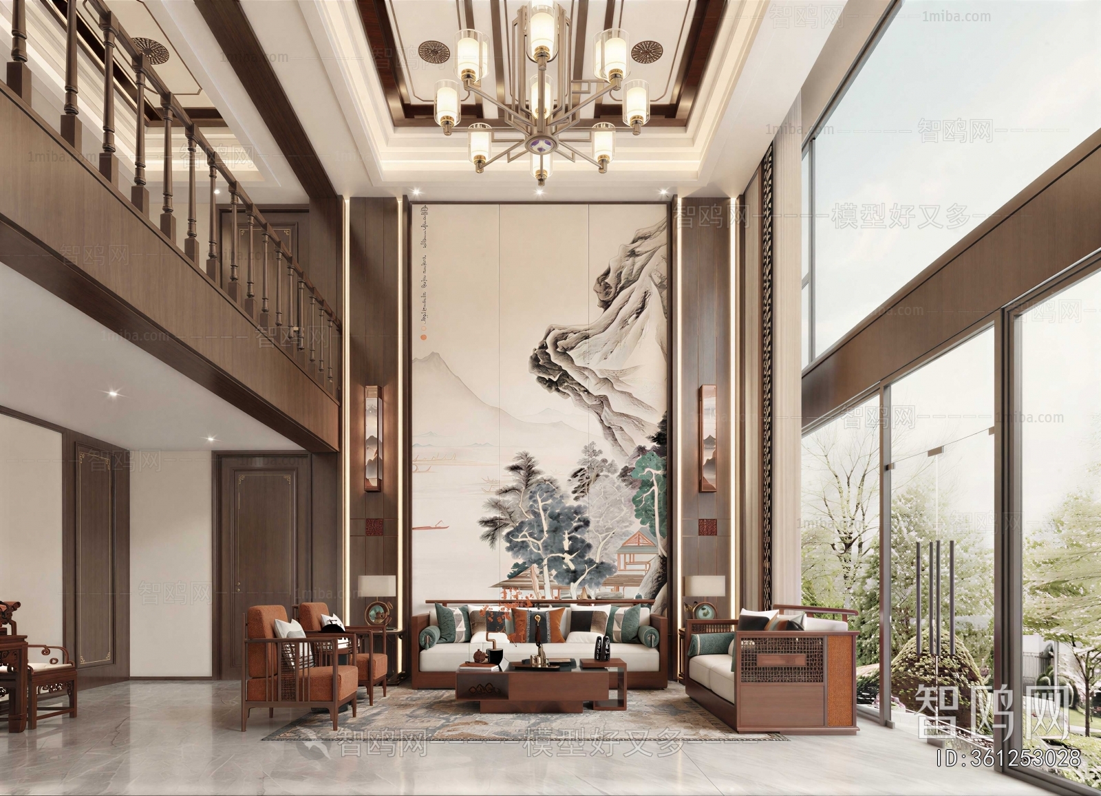 New Chinese Style A Living Room