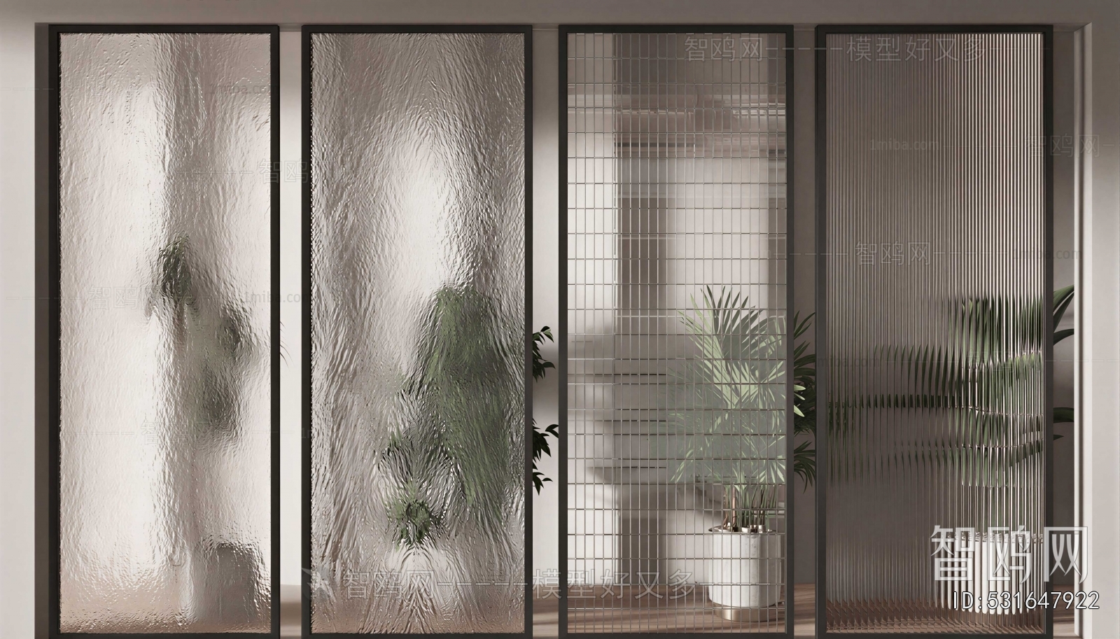 Modern Glass Screen Partition