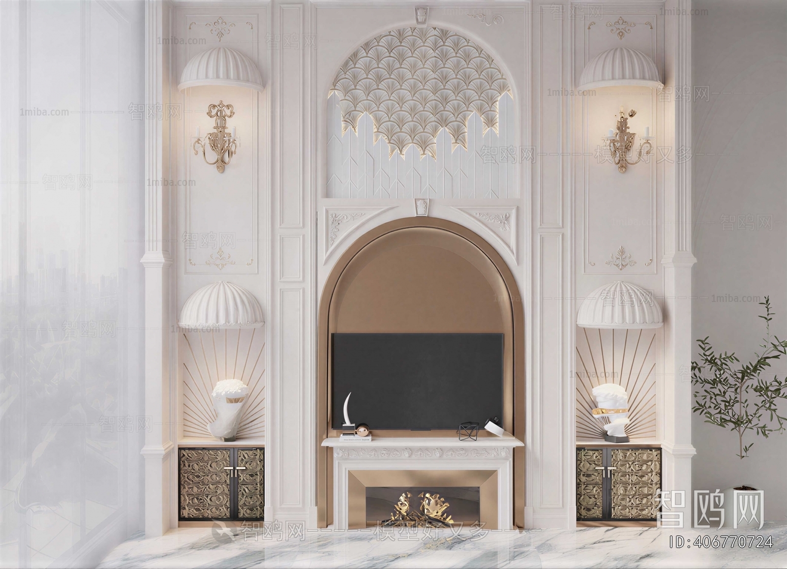 European Style TV Wall