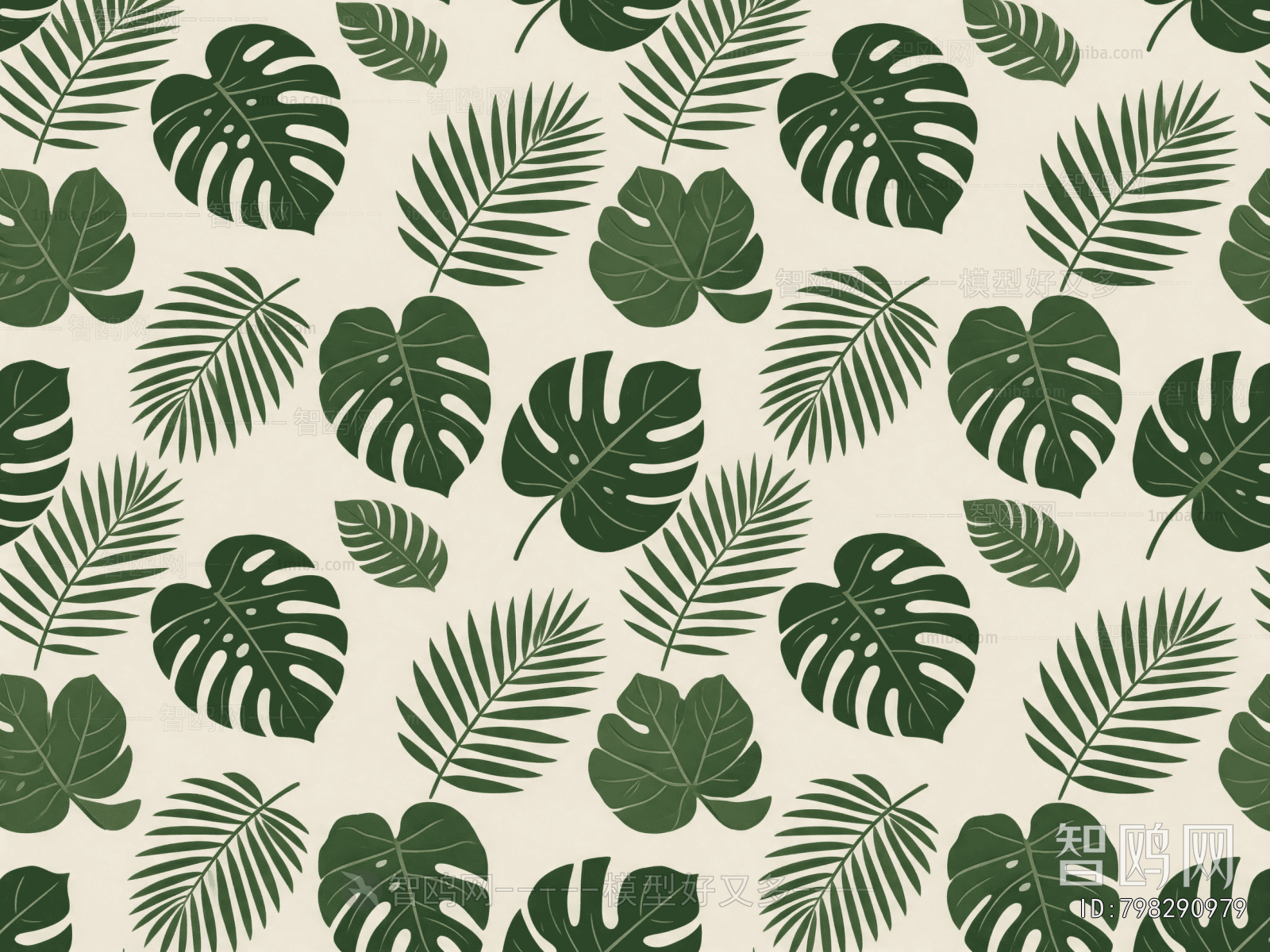 Animal And Plant Pattern Wallpaper