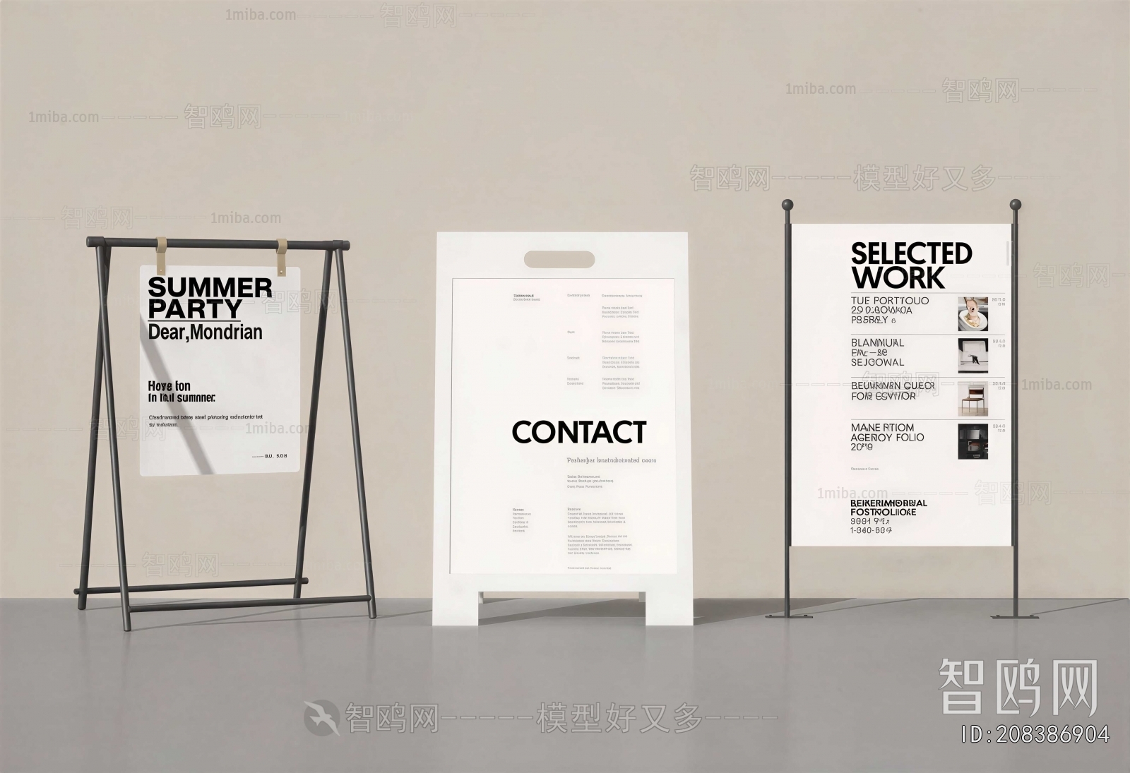 Modern Guide Board/bulletin Board