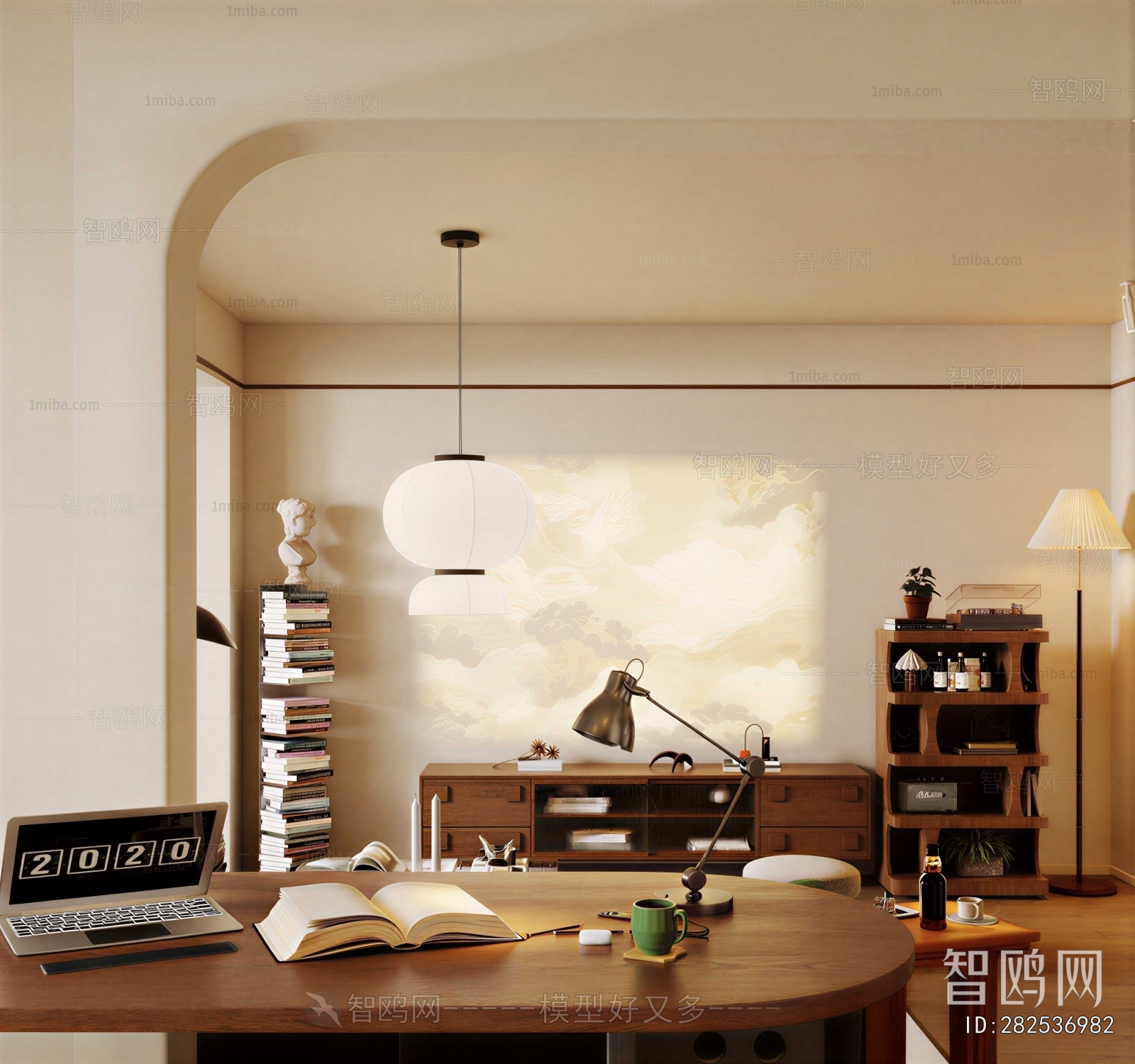 New Chinese Style Study Space