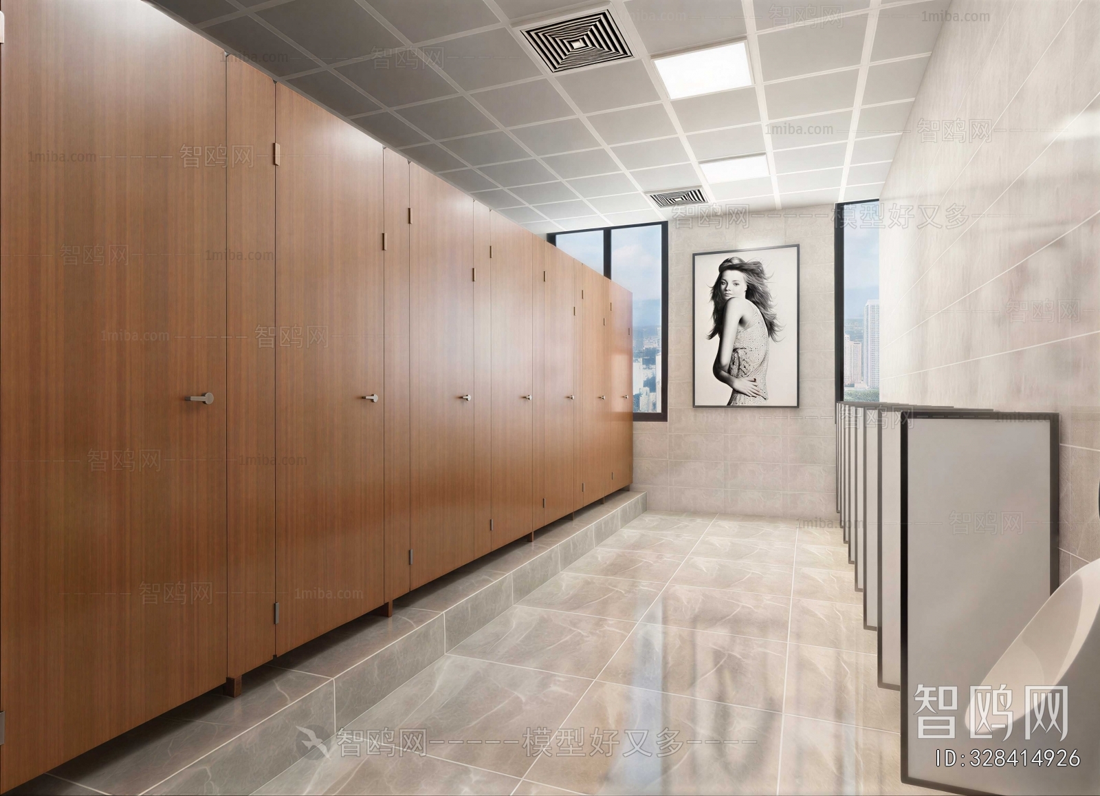 Modern Public Toilet
