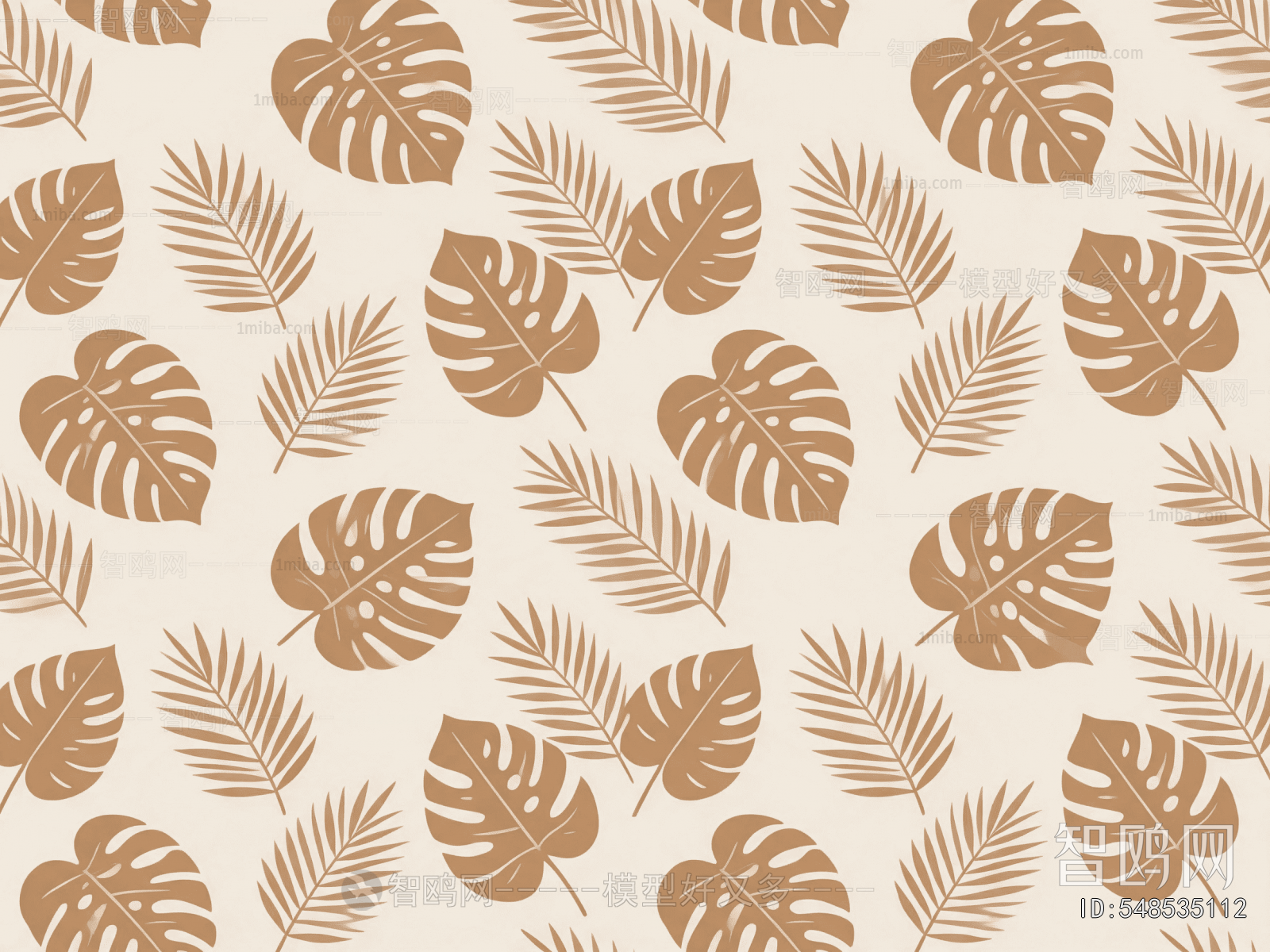 Animal And Plant Pattern Wallpaper