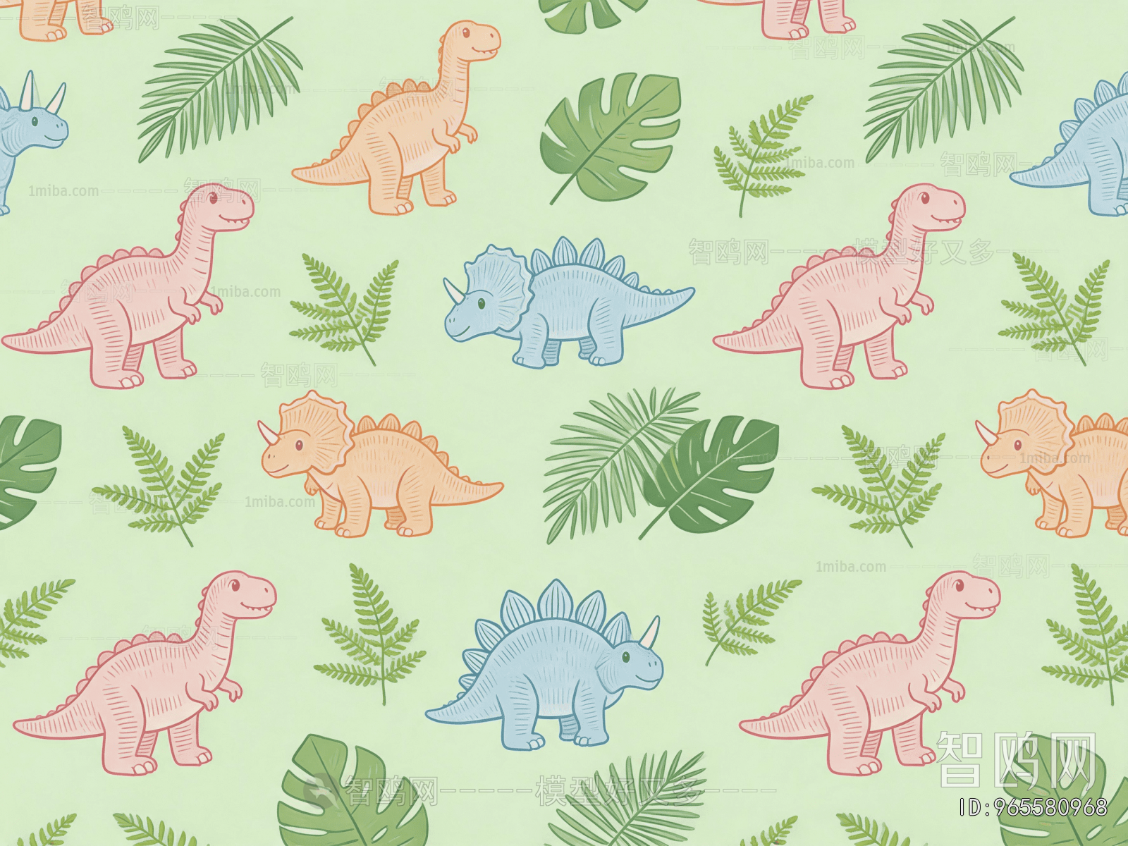Animal And Plant Pattern Wallpaper