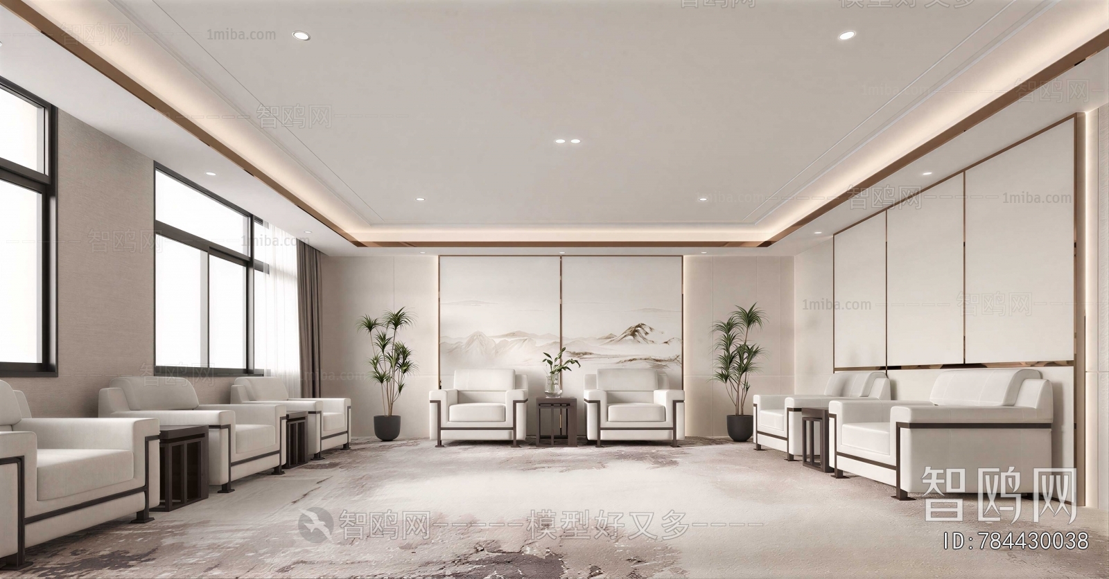 New Chinese Style Reception Room