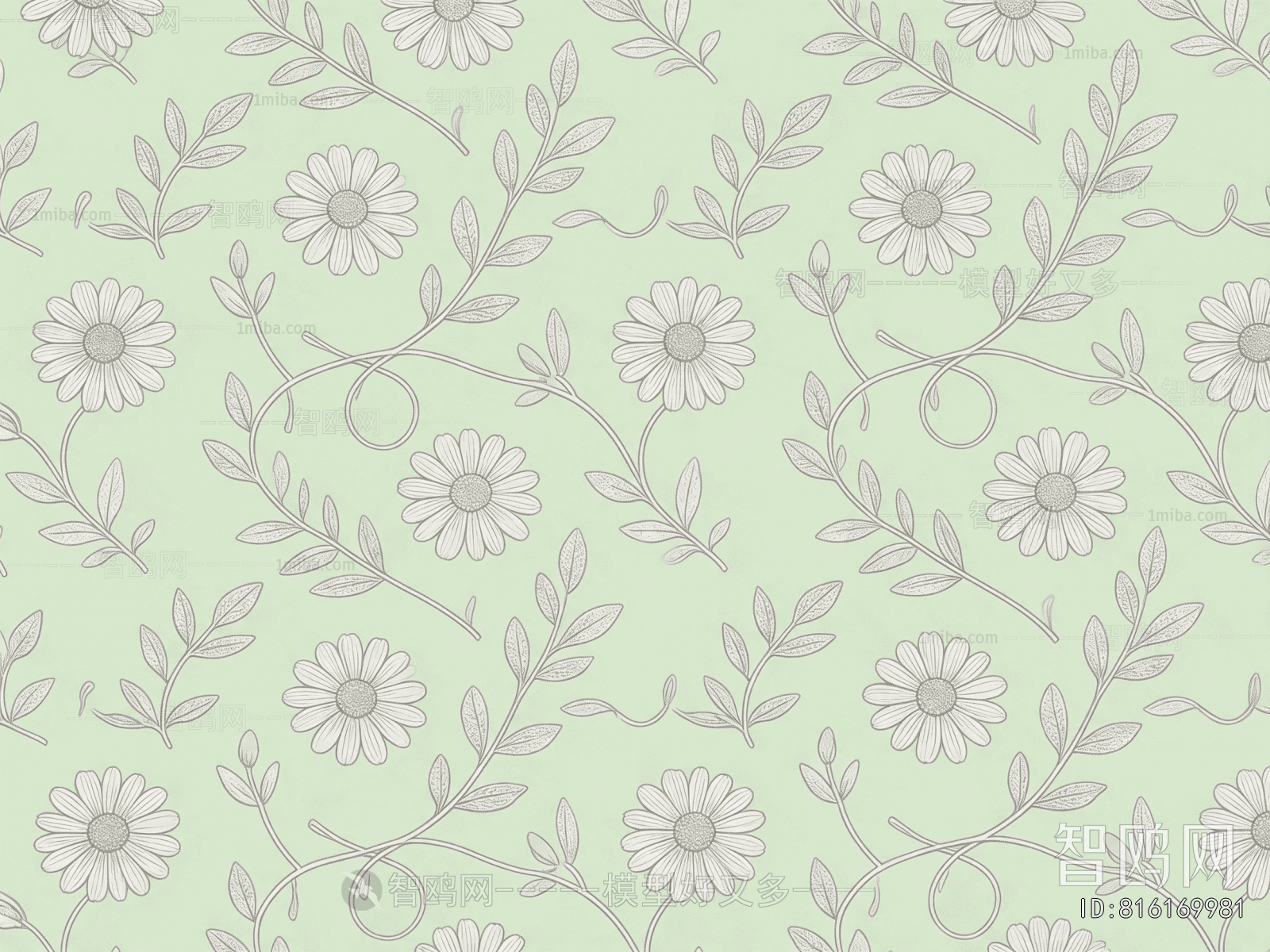 Animal And Plant Pattern Wallpaper