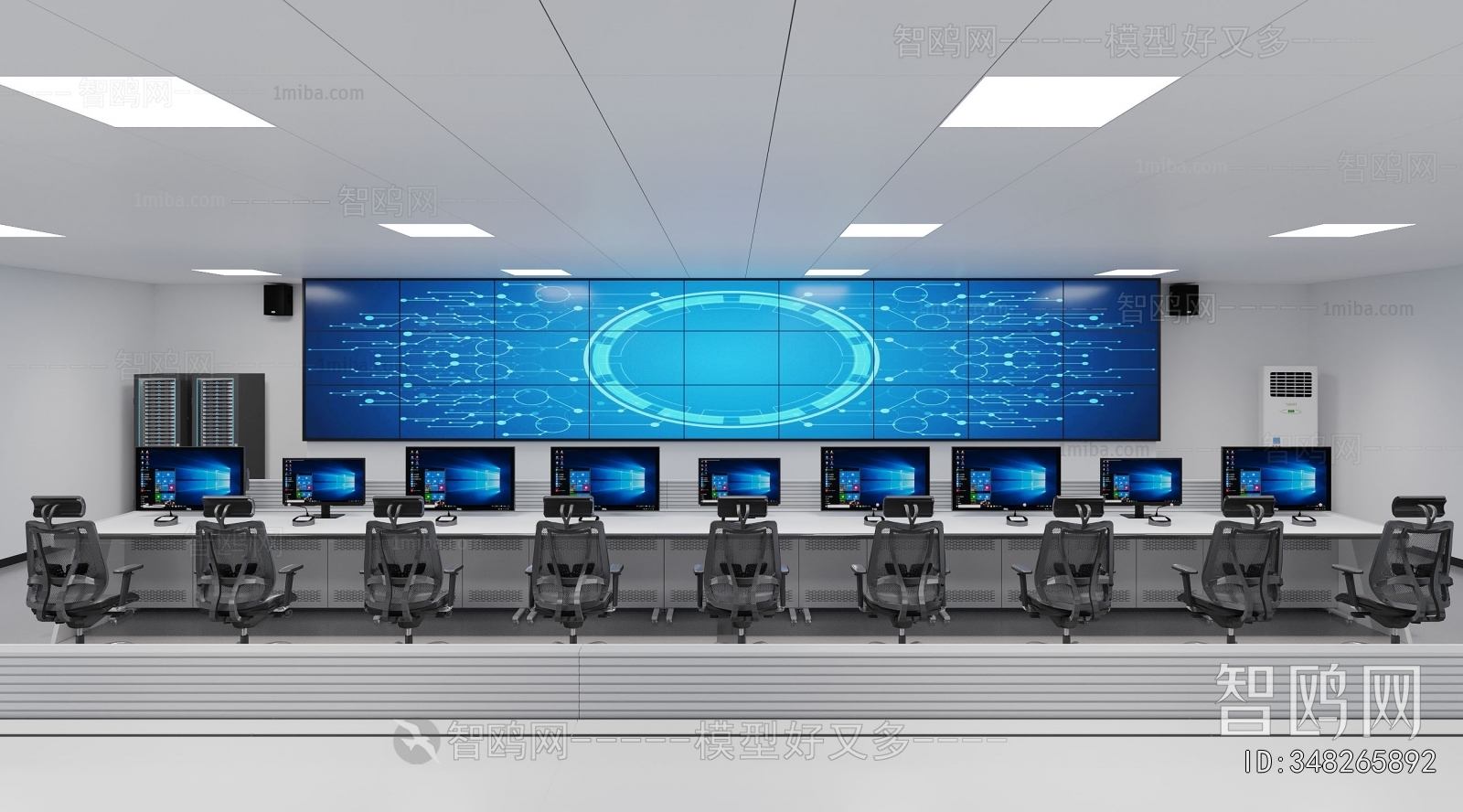 Modern Monitor Room