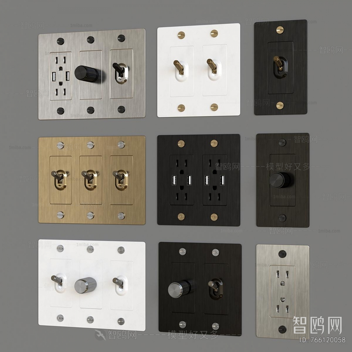 Modern Switch Socket Panel