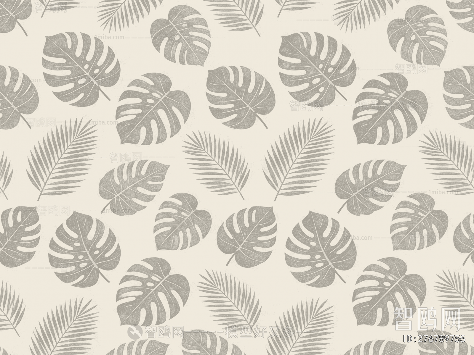 Animal And Plant Pattern Wallpaper