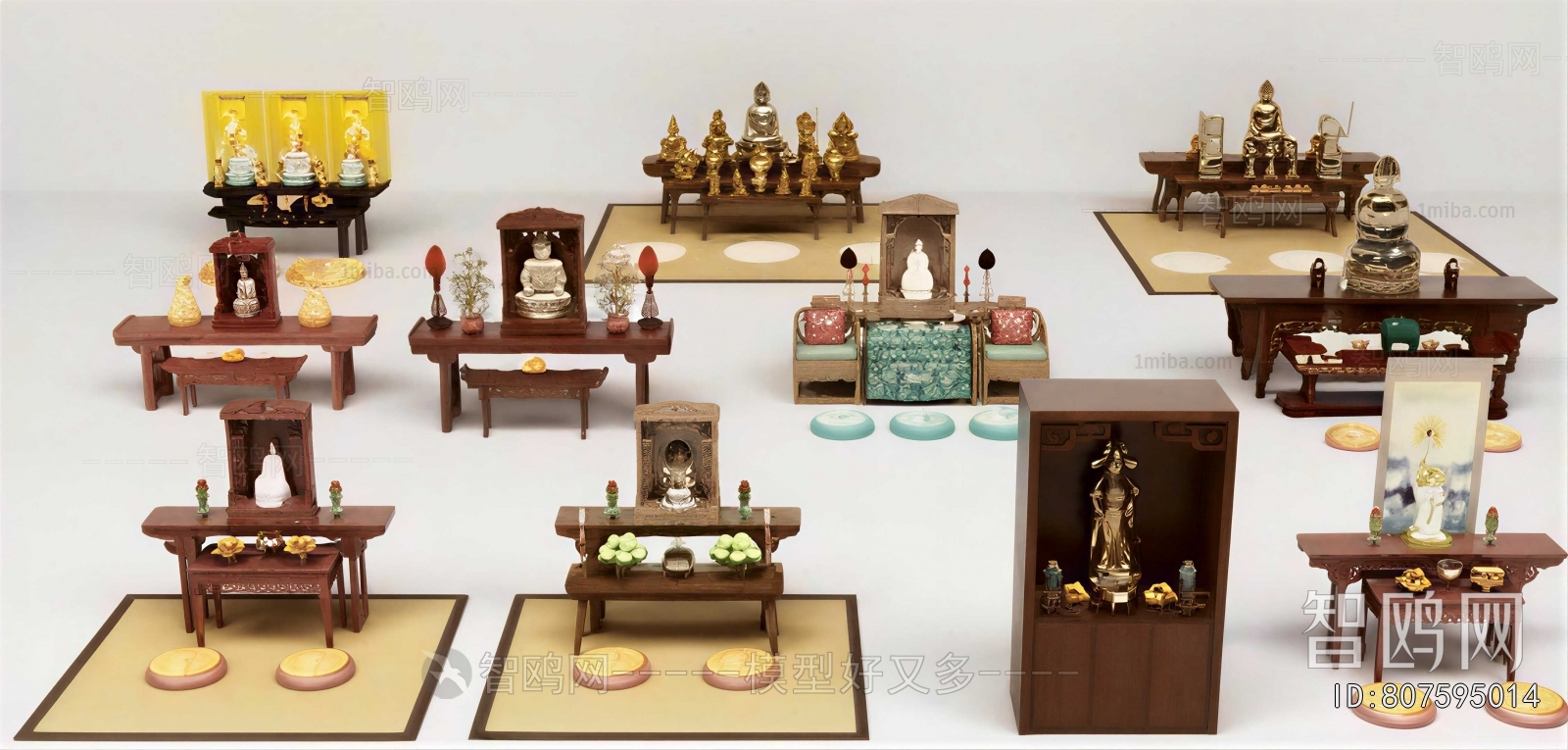New Chinese Style Buddhist Niche