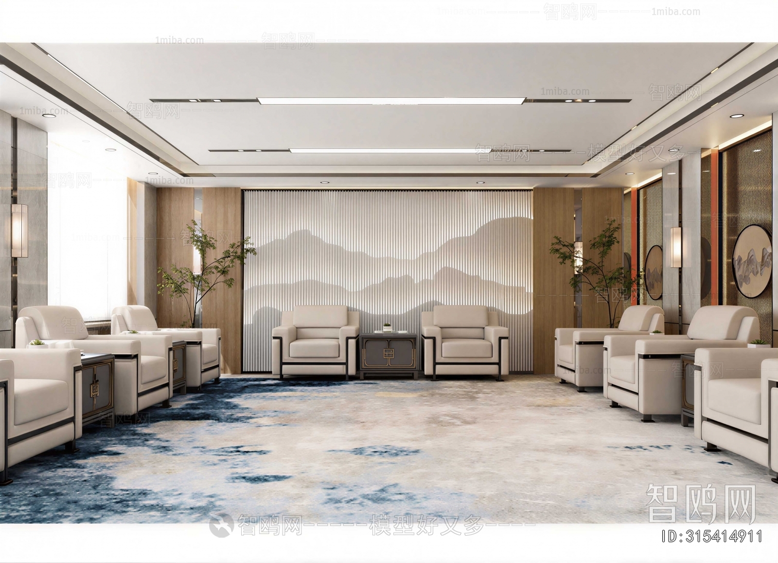 New Chinese Style Reception Room
