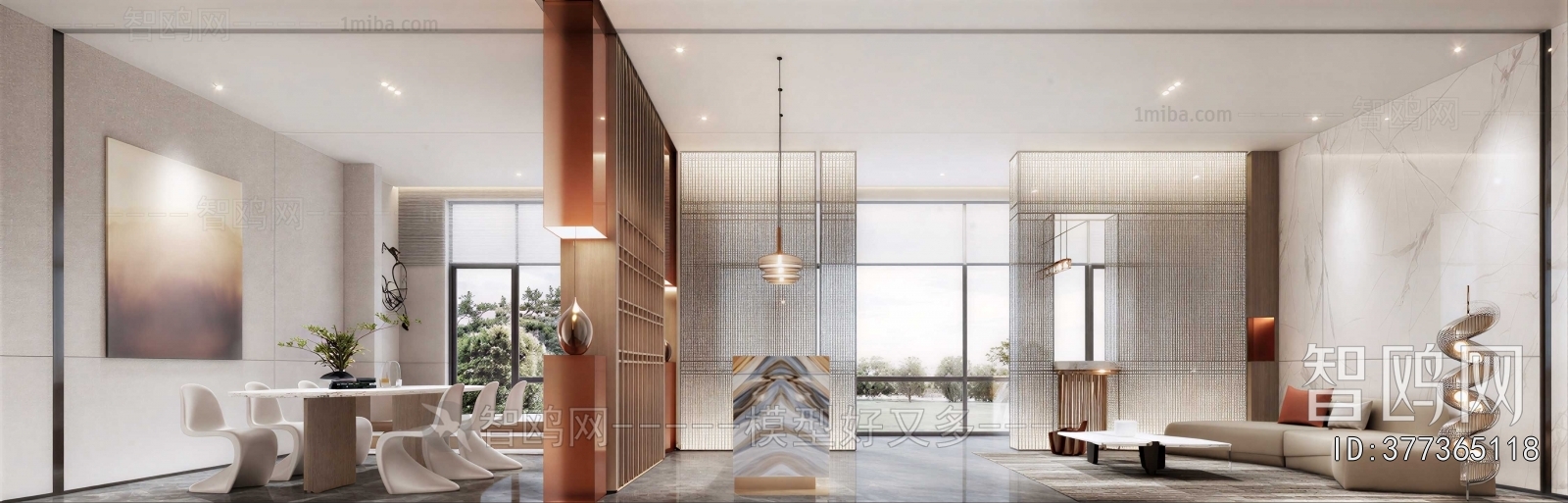 Modern Office Reception Desk