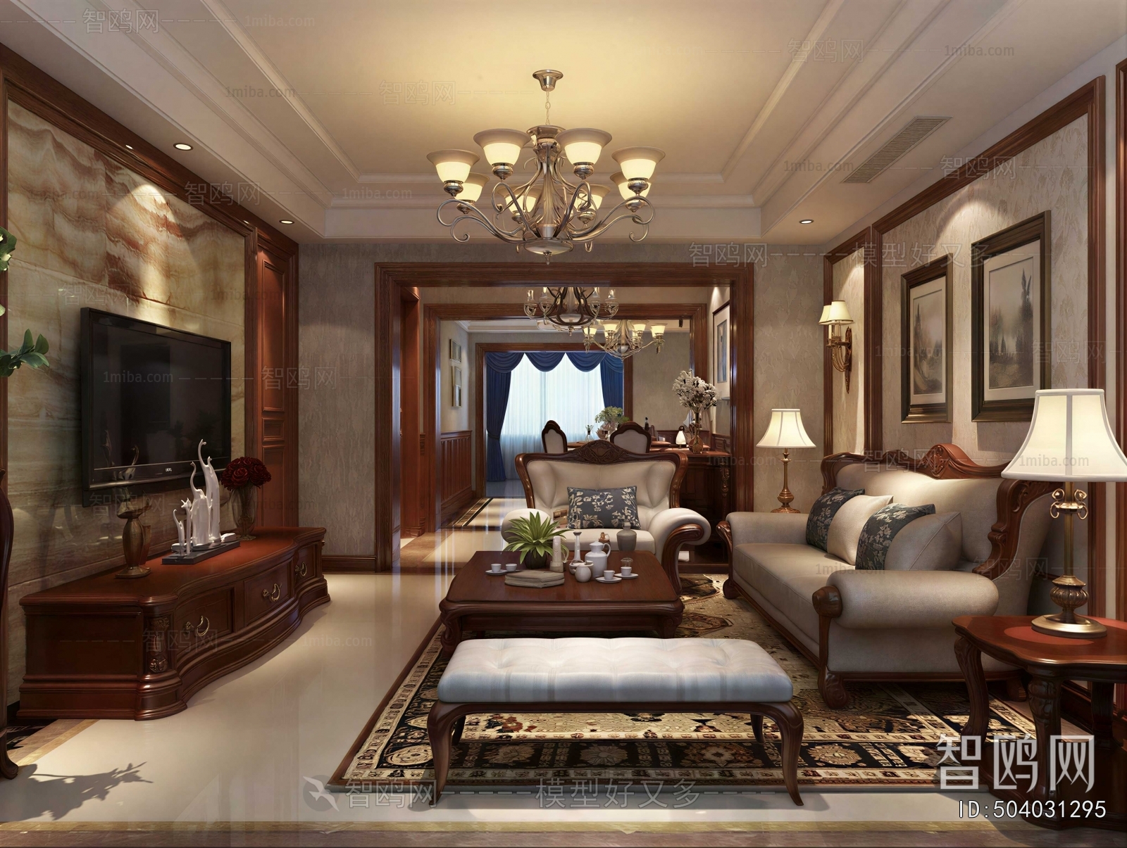American Style A Living Room