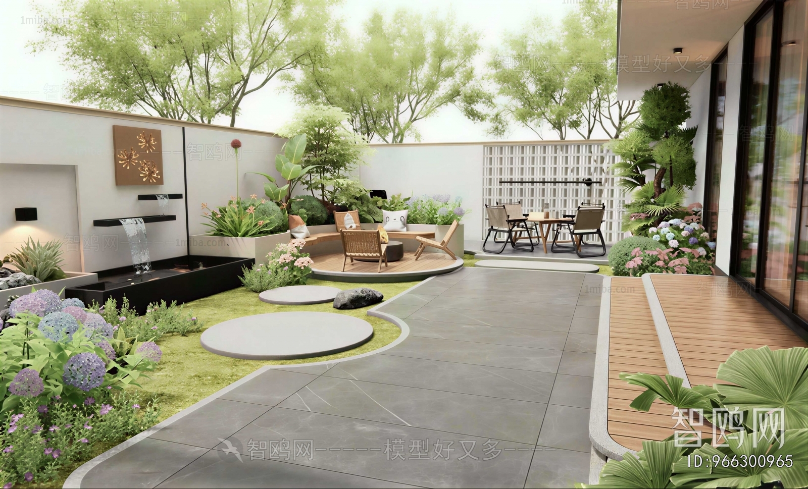 Modern Courtyard/landscape
