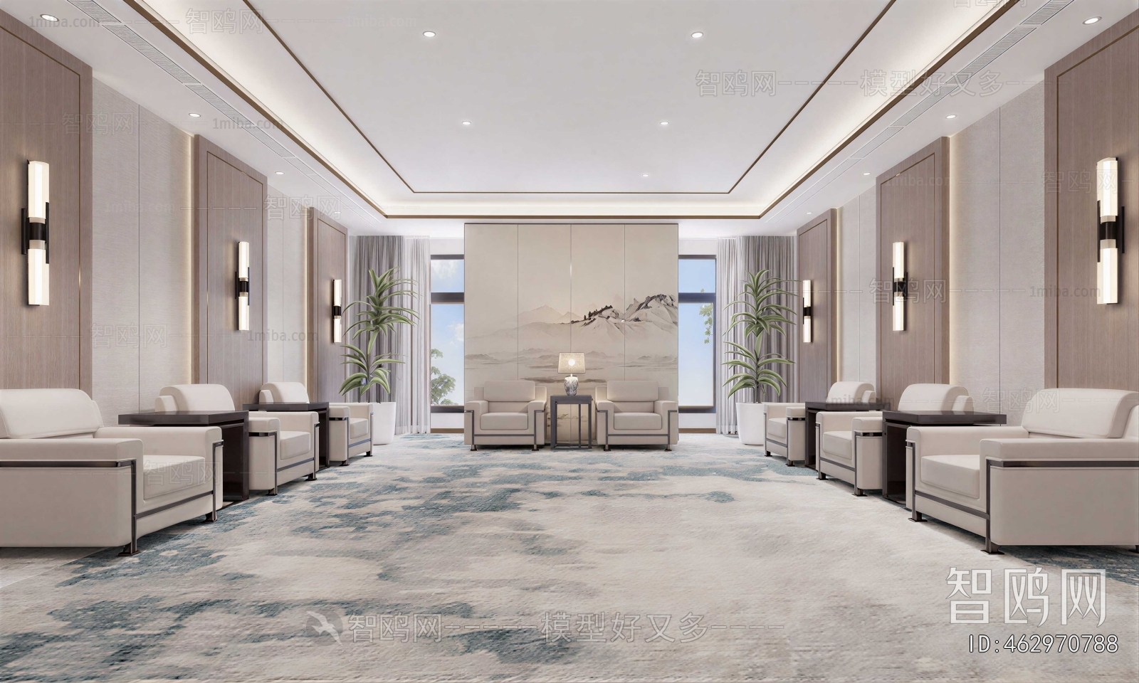 New Chinese Style Reception Room