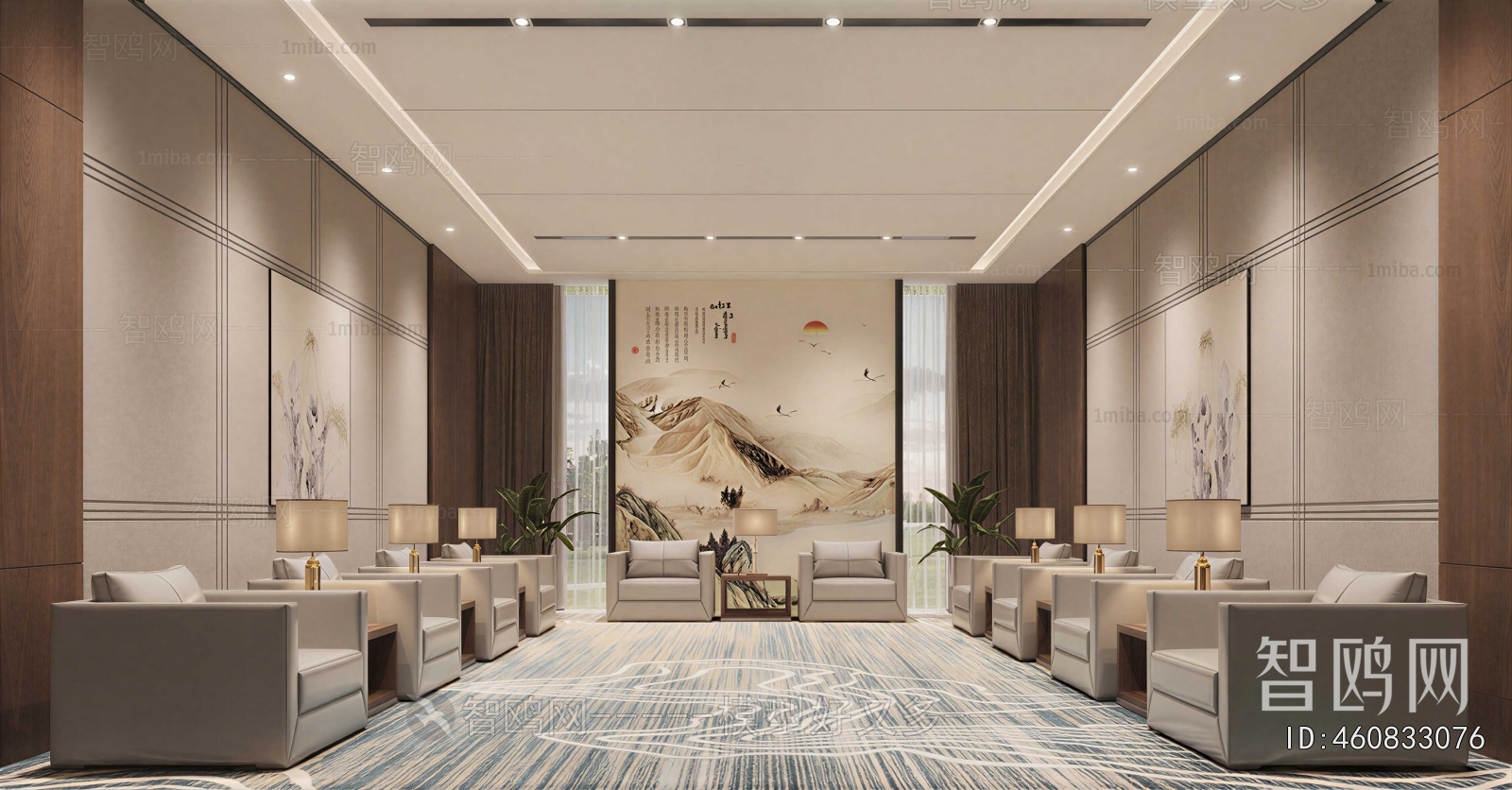 New Chinese Style Reception Room