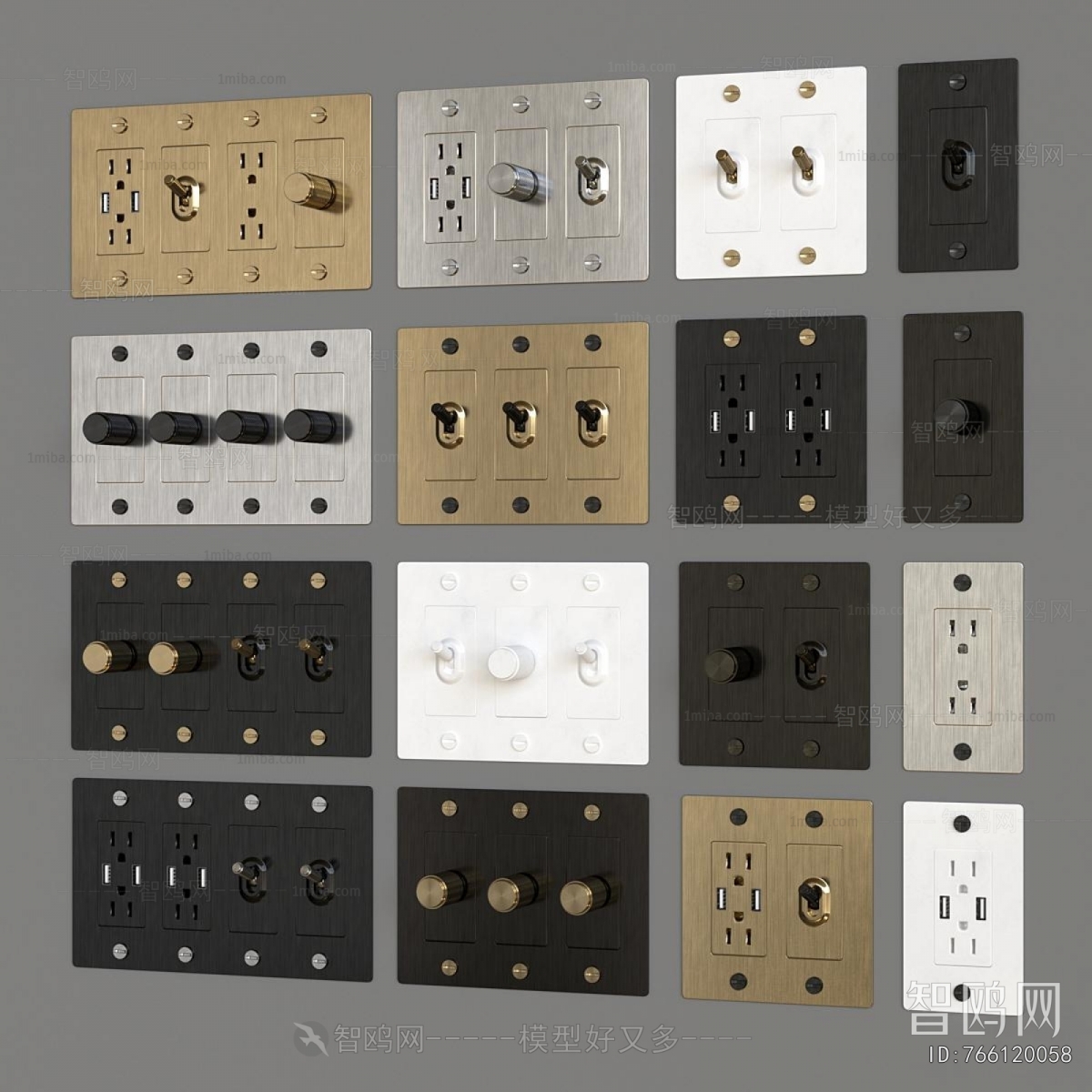 Modern Switch Socket Panel