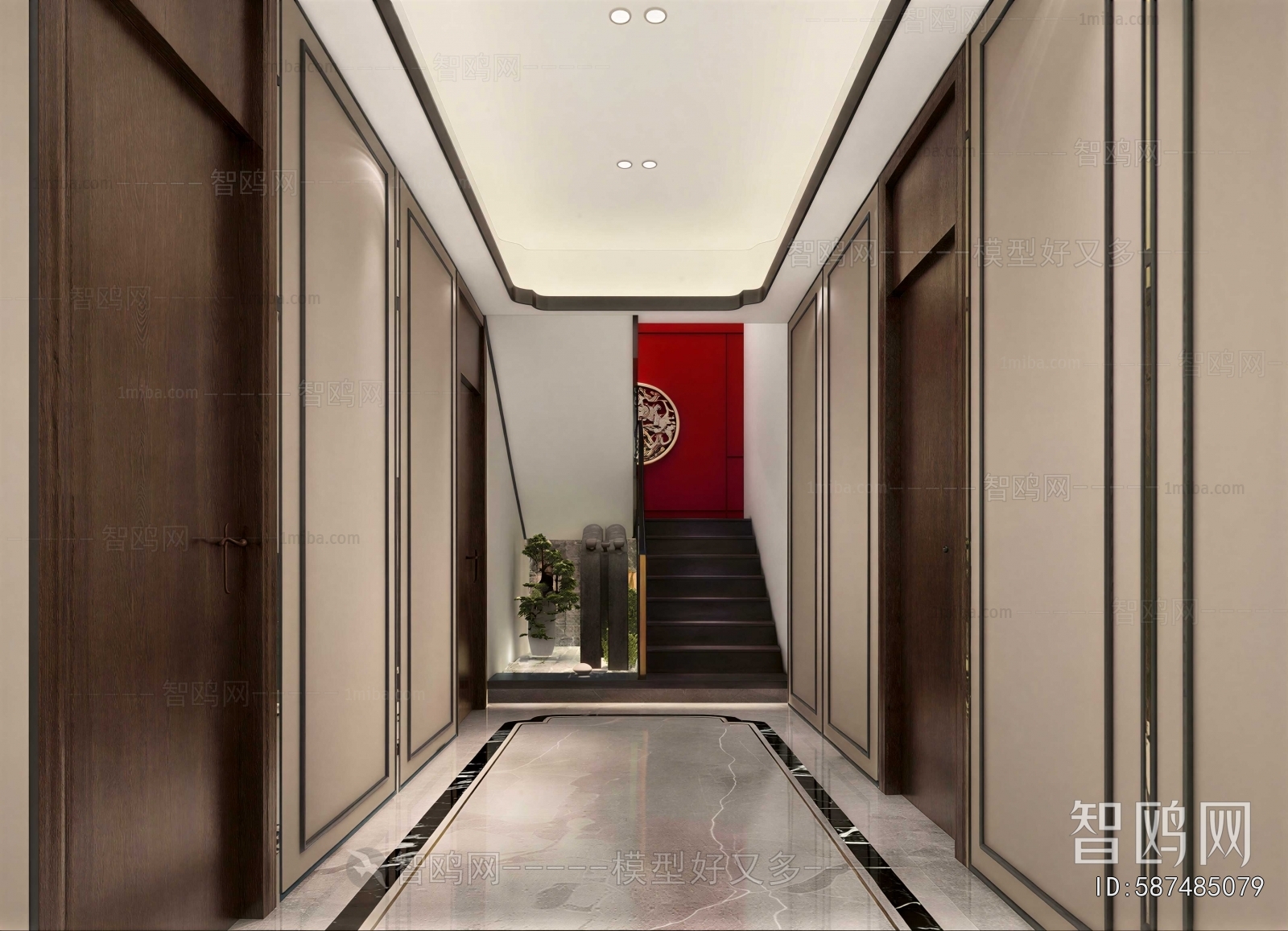 New Chinese Style Hallway