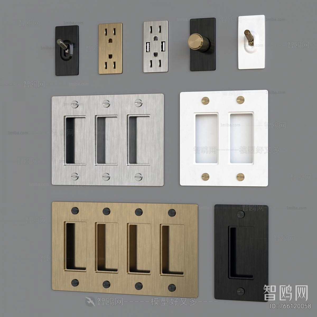 Modern Switch Socket Panel