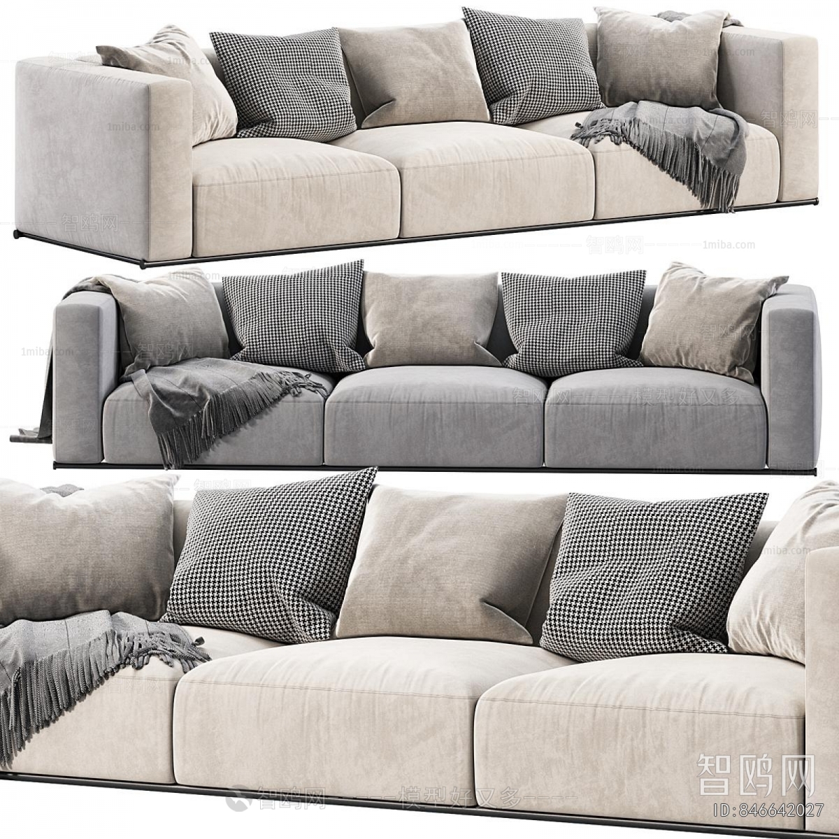 Modern Three-seat Sofa