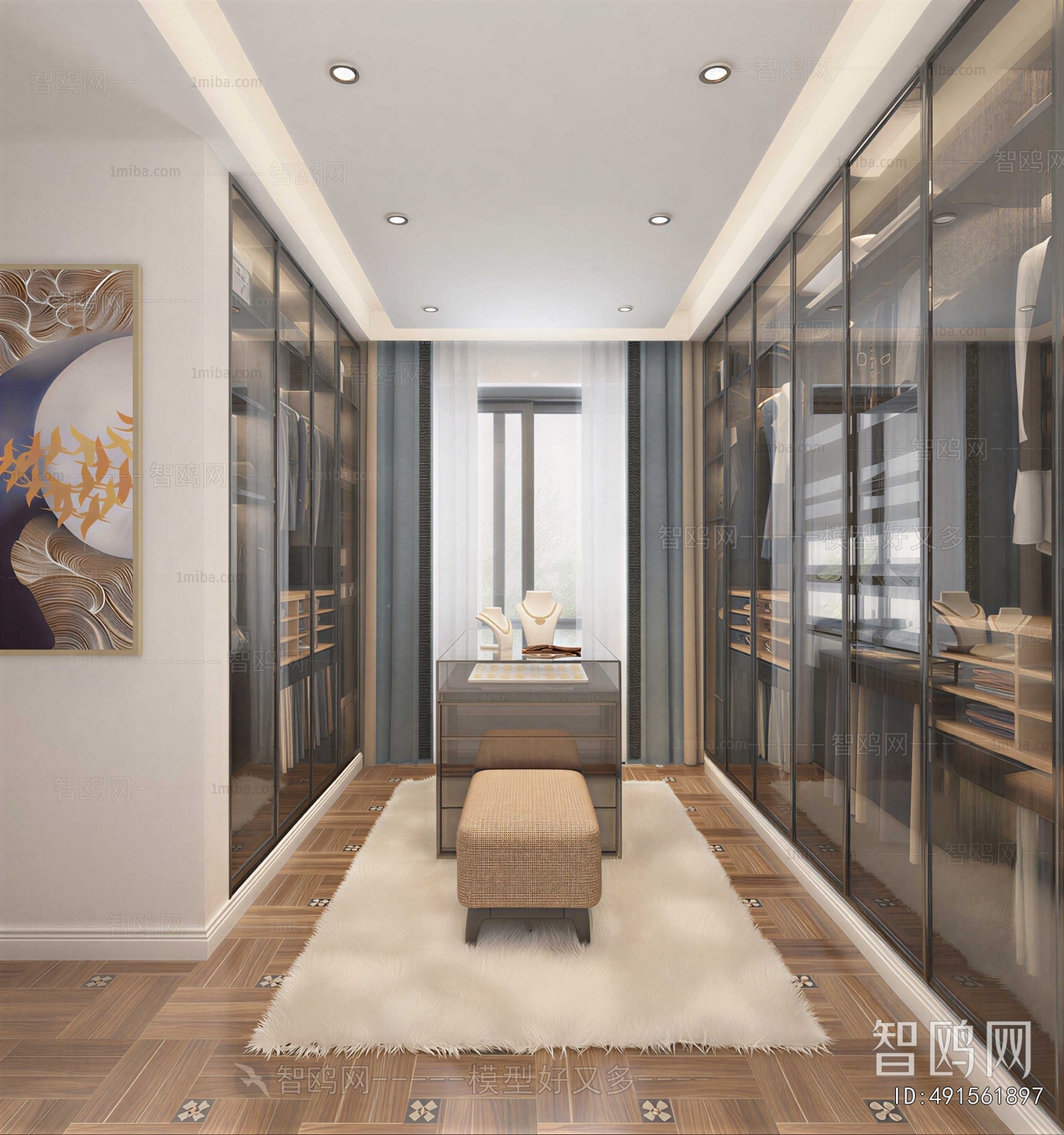 Modern Clothes Storage Area