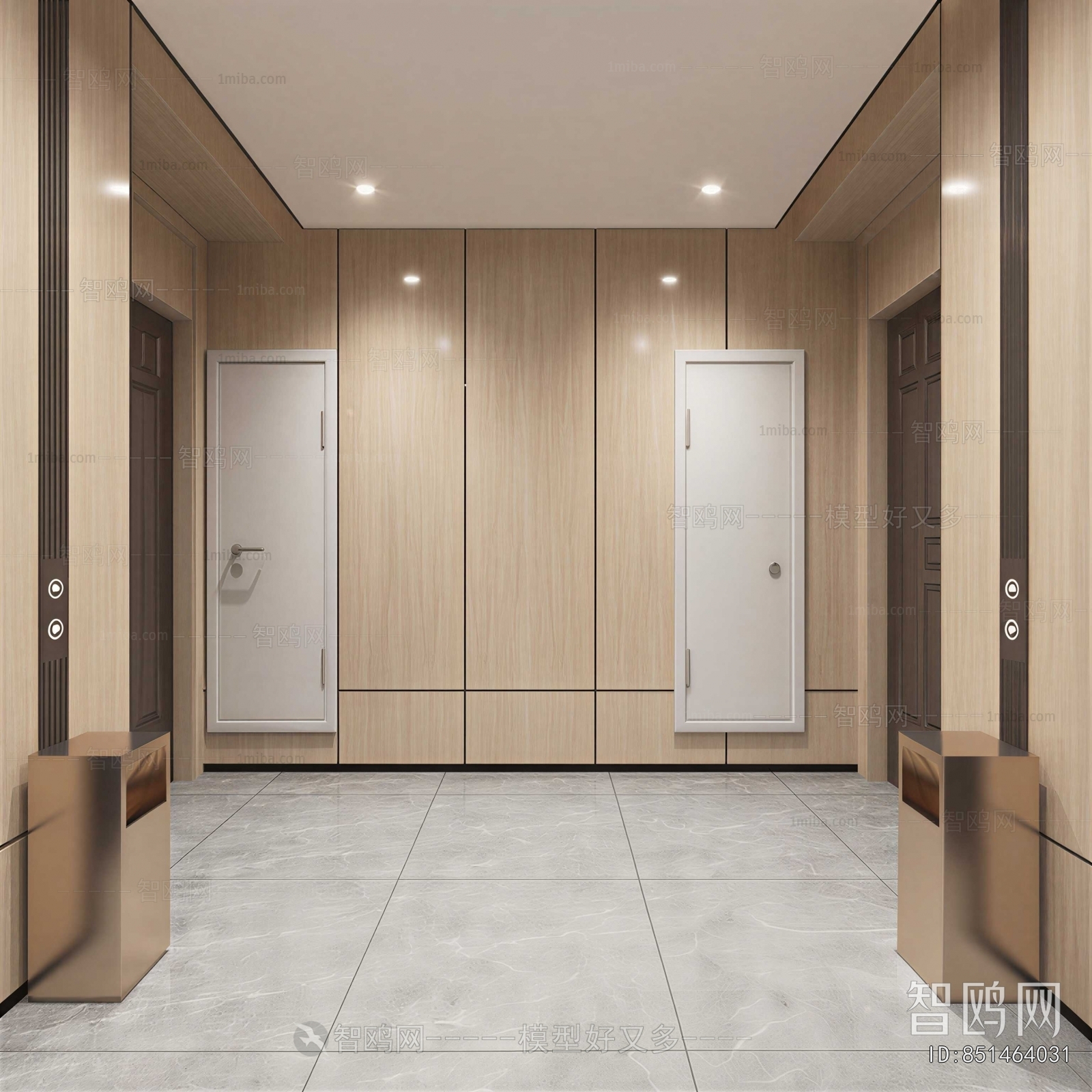 Modern Office Elevator Hall