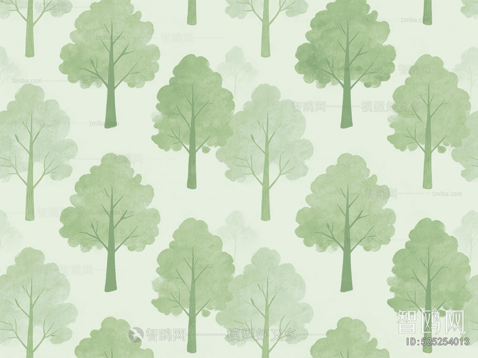 Animal And Plant Pattern Wallpaper