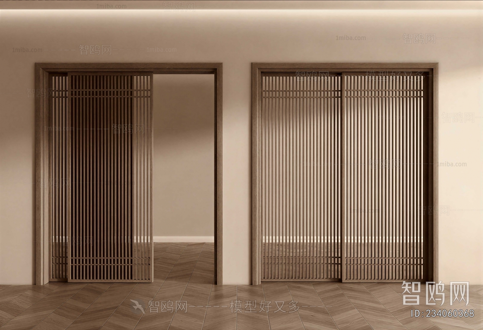New Chinese Style Sliding Door