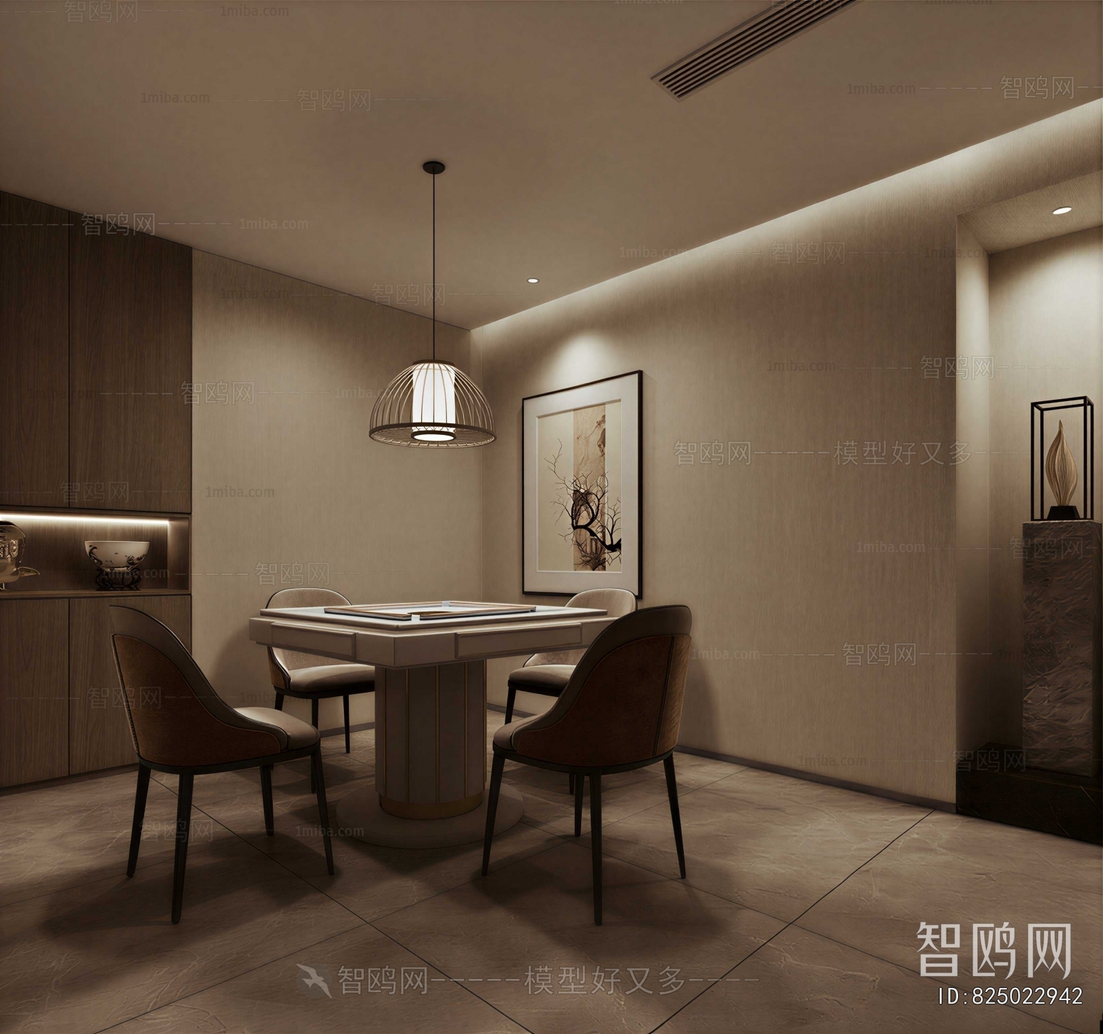 New Chinese Style Chess And Card Room