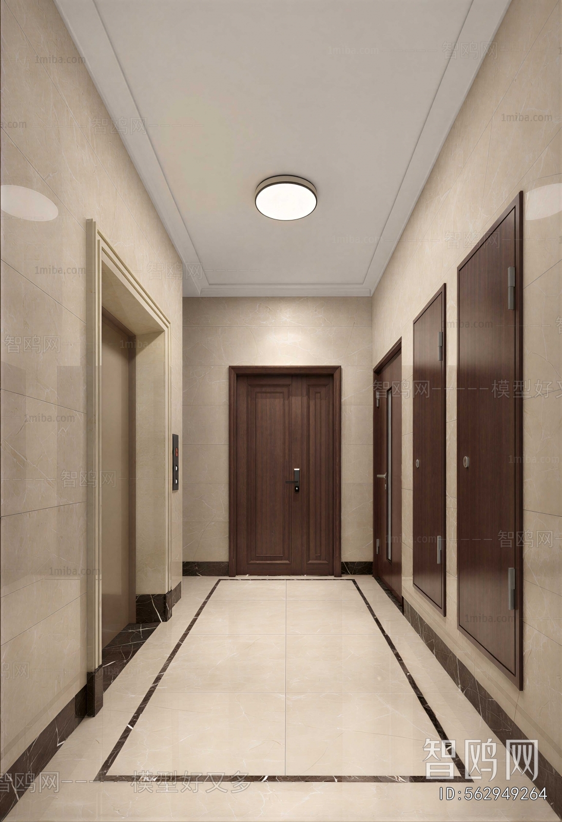 Modern Office Elevator Hall