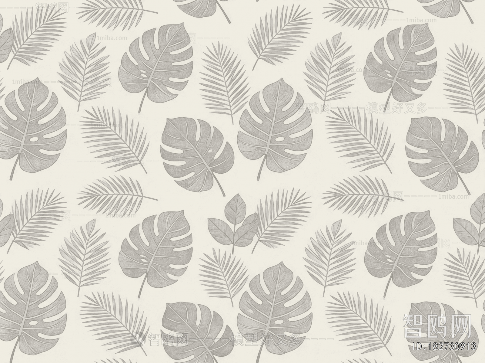 Animal And Plant Pattern Wallpaper