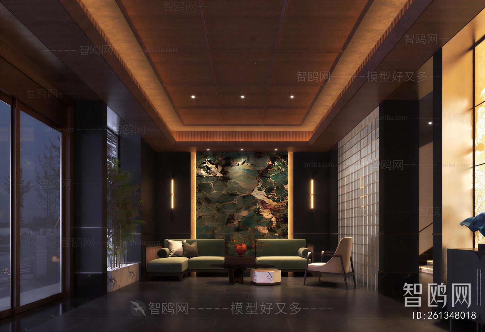 New Chinese Style Lobby Hall