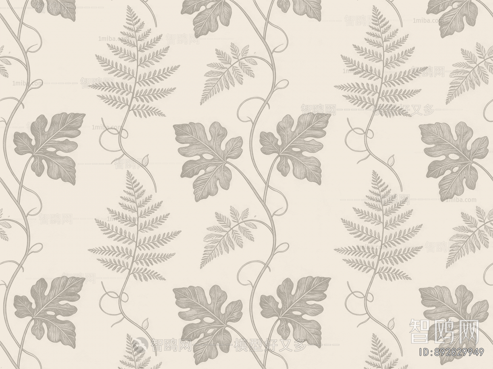 Animal And Plant Pattern Wallpaper