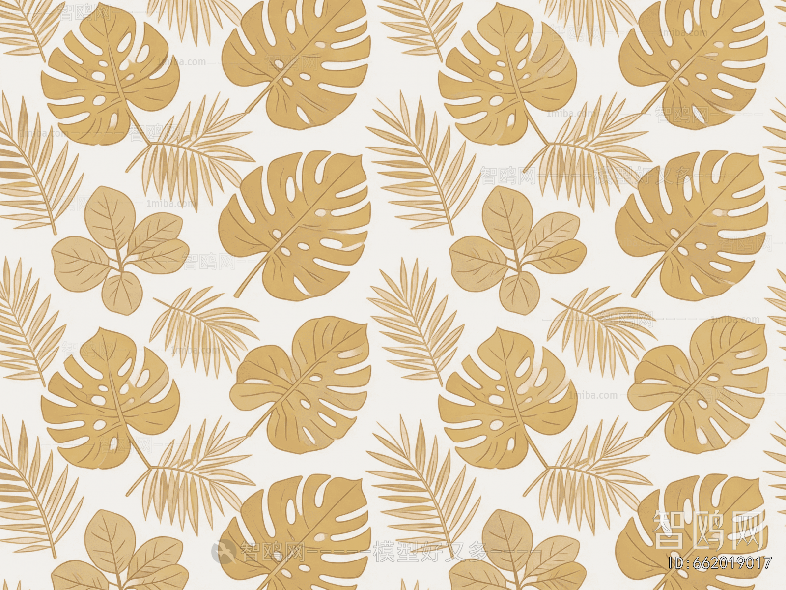 Animal And Plant Pattern Wallpaper
